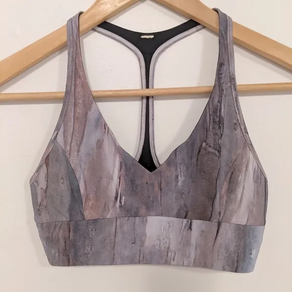 Lululemon Retreat Bra Mini Hazy Horizon Storm Mauve Bark Berry/Black 2