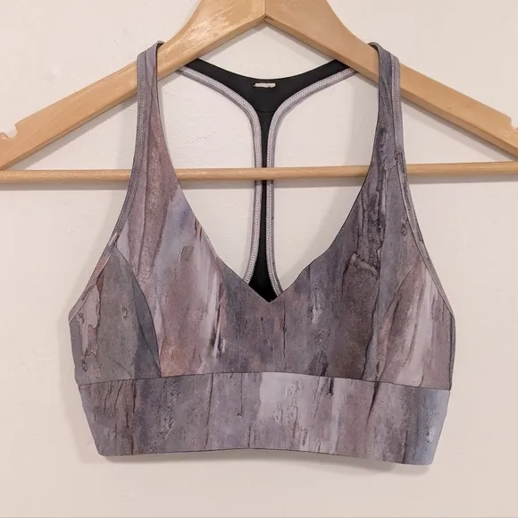 Lululemon Retreat Bra Mini Hazy Horizon Storm Mauve Bark Berry/Black 2