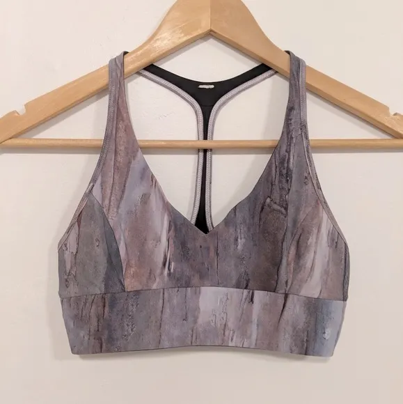 Lululemon Retreat Bra Mini Hazy Horizon Storm Mauve Bark Berry/Black 2