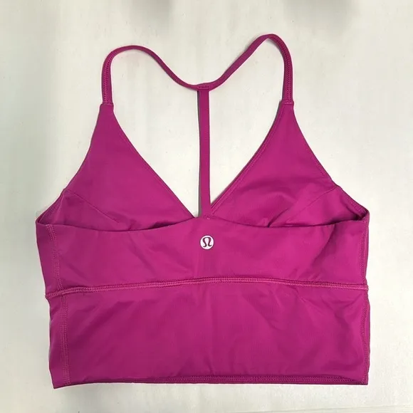 Lululemon Twist Bra Long Line Raspberry Sz 6