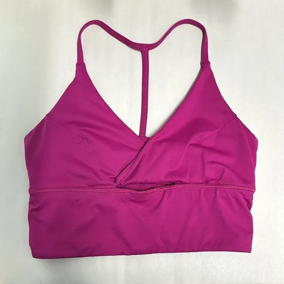 Lululemon Twist Bra Long Line Raspberry Sz 6