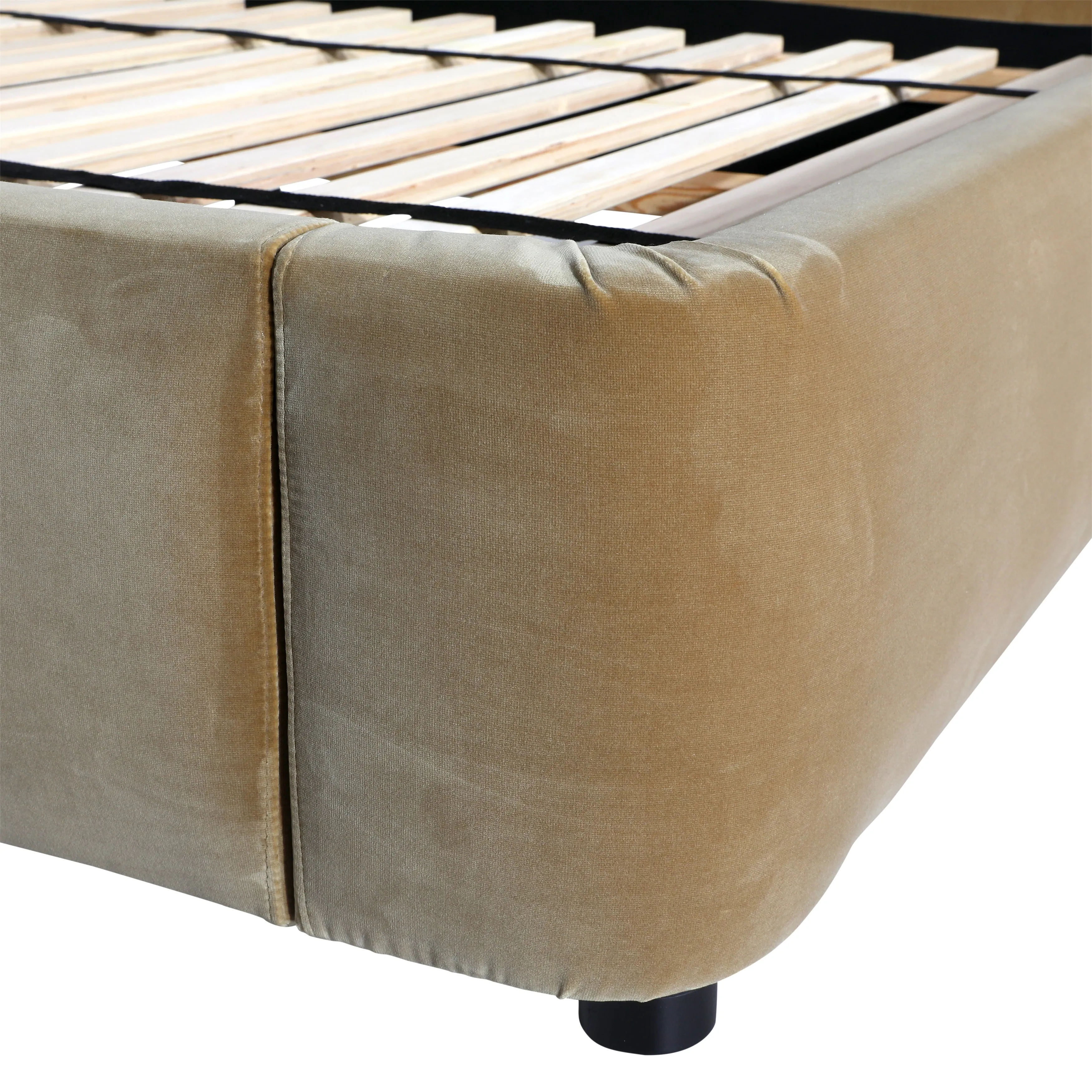 LuxeVibe Royal Rest Queen Slat Frame with Plush D32 Foam