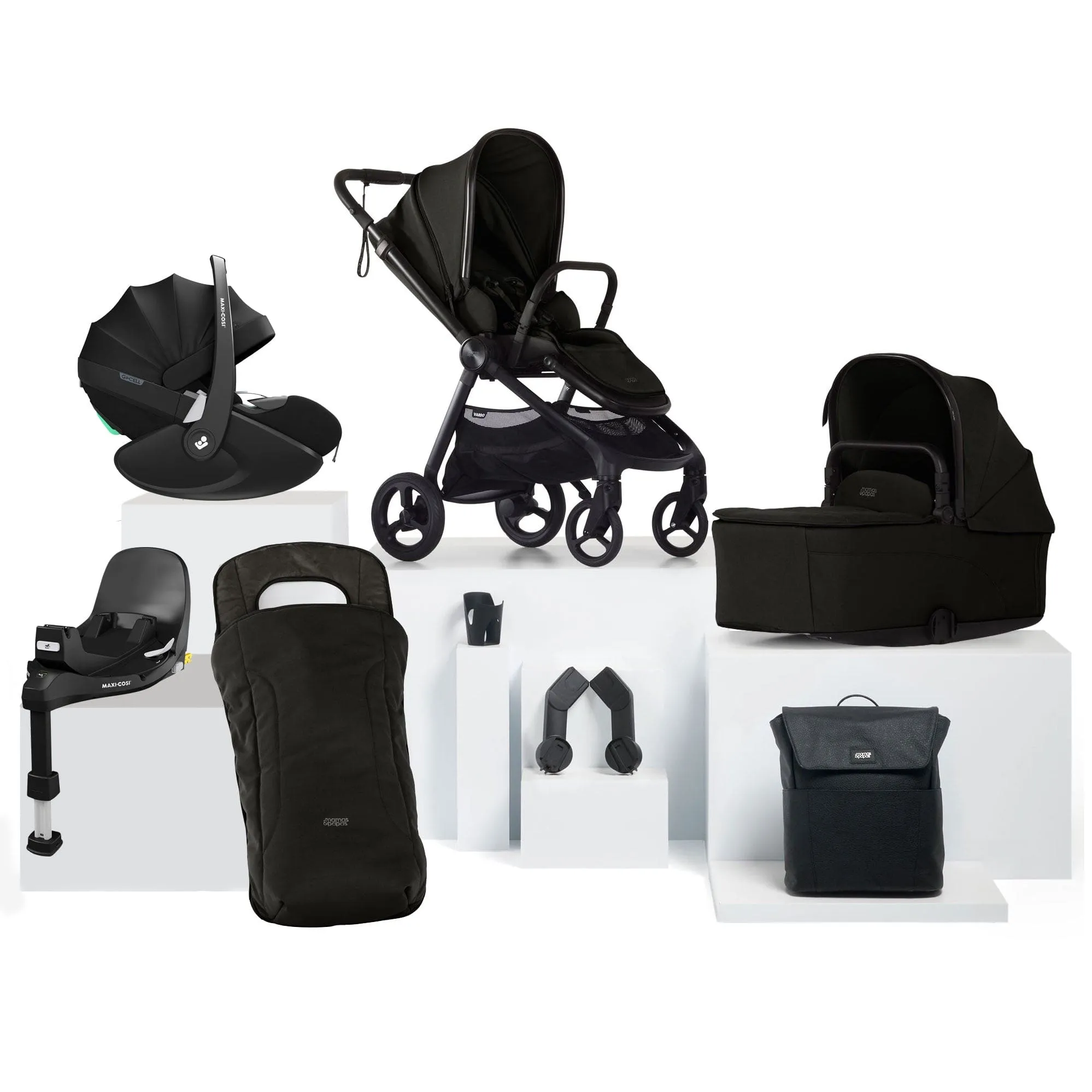 Mamas & Papas Vardo Complete Maxi-Cosi Bundle - Noir
