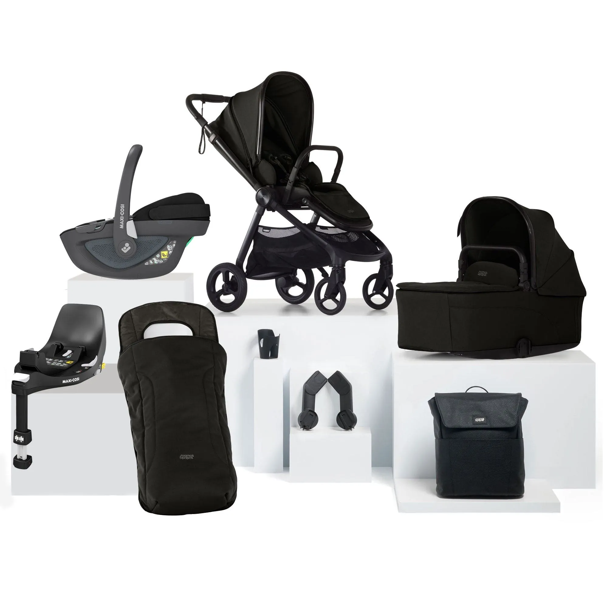 Mamas & Papas Vardo Complete Maxi-Cosi Bundle - Noir