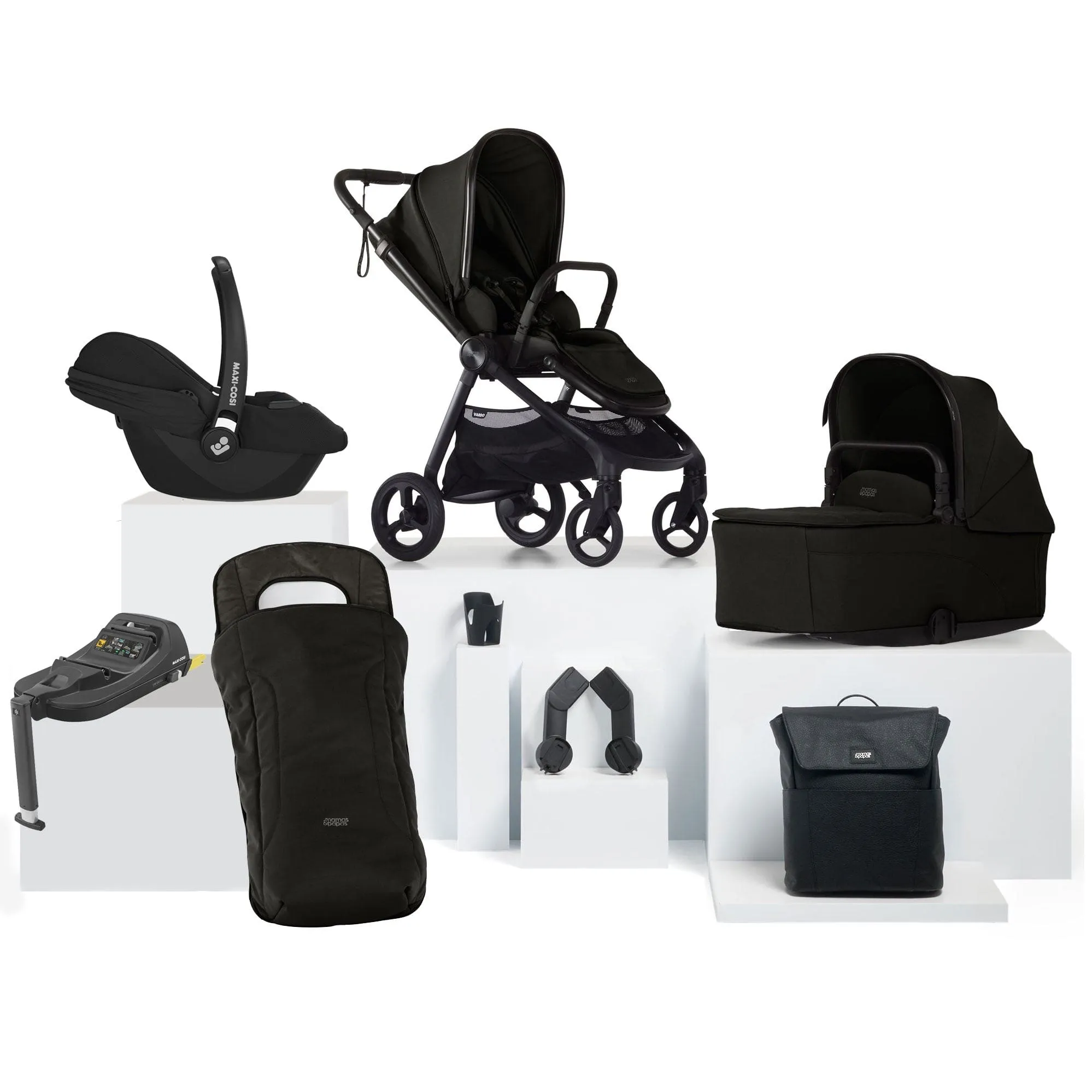 Mamas & Papas Vardo Complete Maxi-Cosi Bundle - Noir