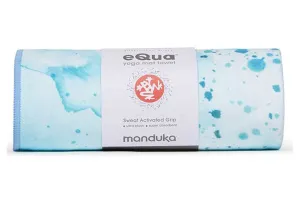 Manduka eQua Mat Towel - Splatter Splash Blue