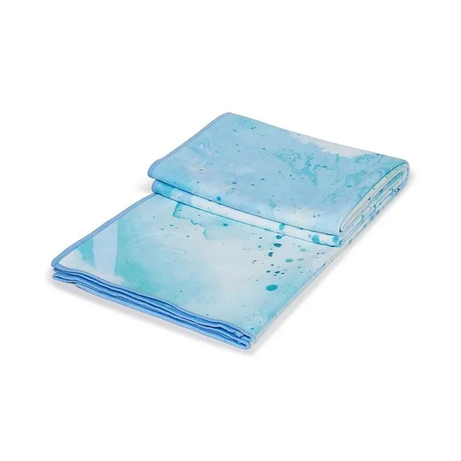 Manduka eQua Mat Towel - Splatter Splash Blue
