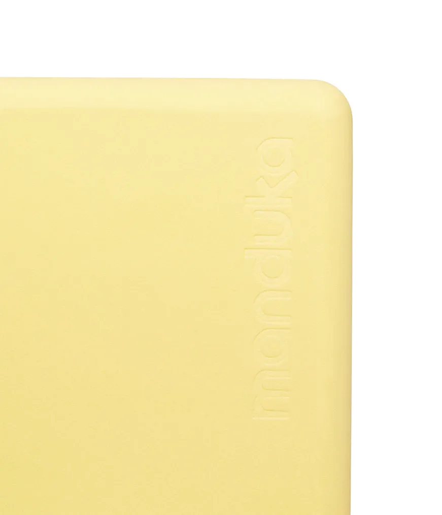 Manduka Recycled Foam Yoga Mini Block - Lemon