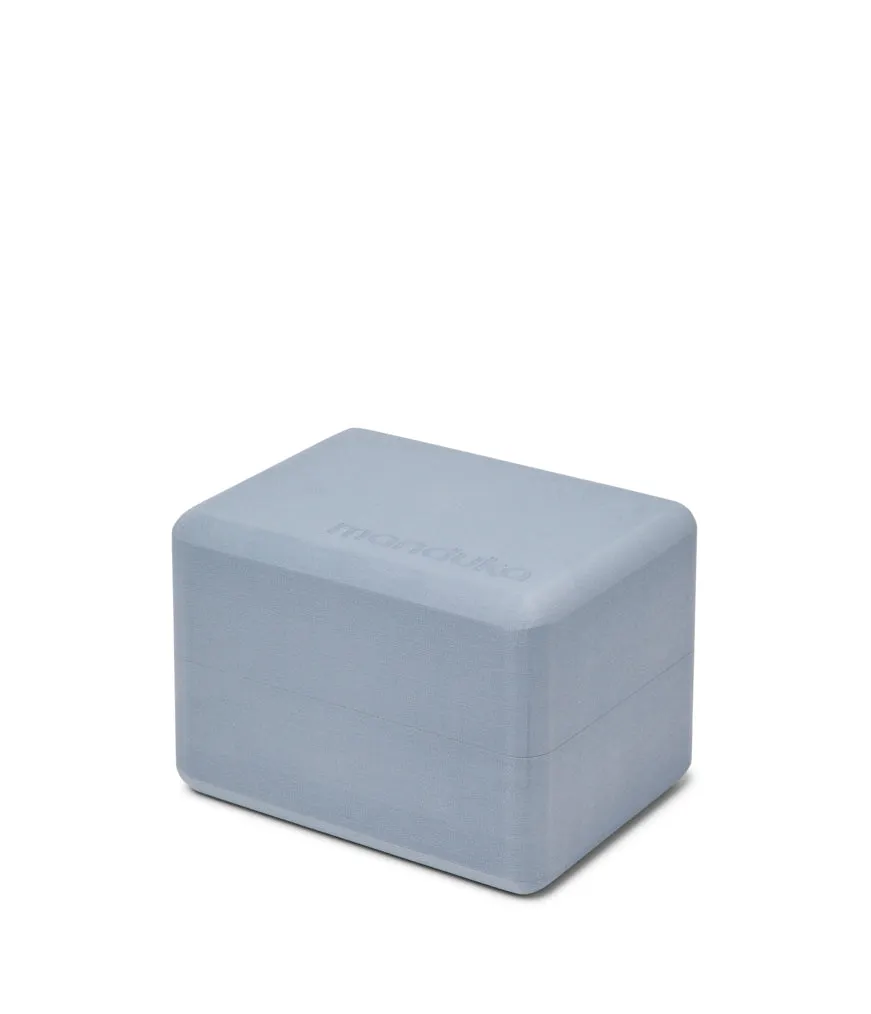 Manduka Recycled Foam Yoga Mini Block - Shadow