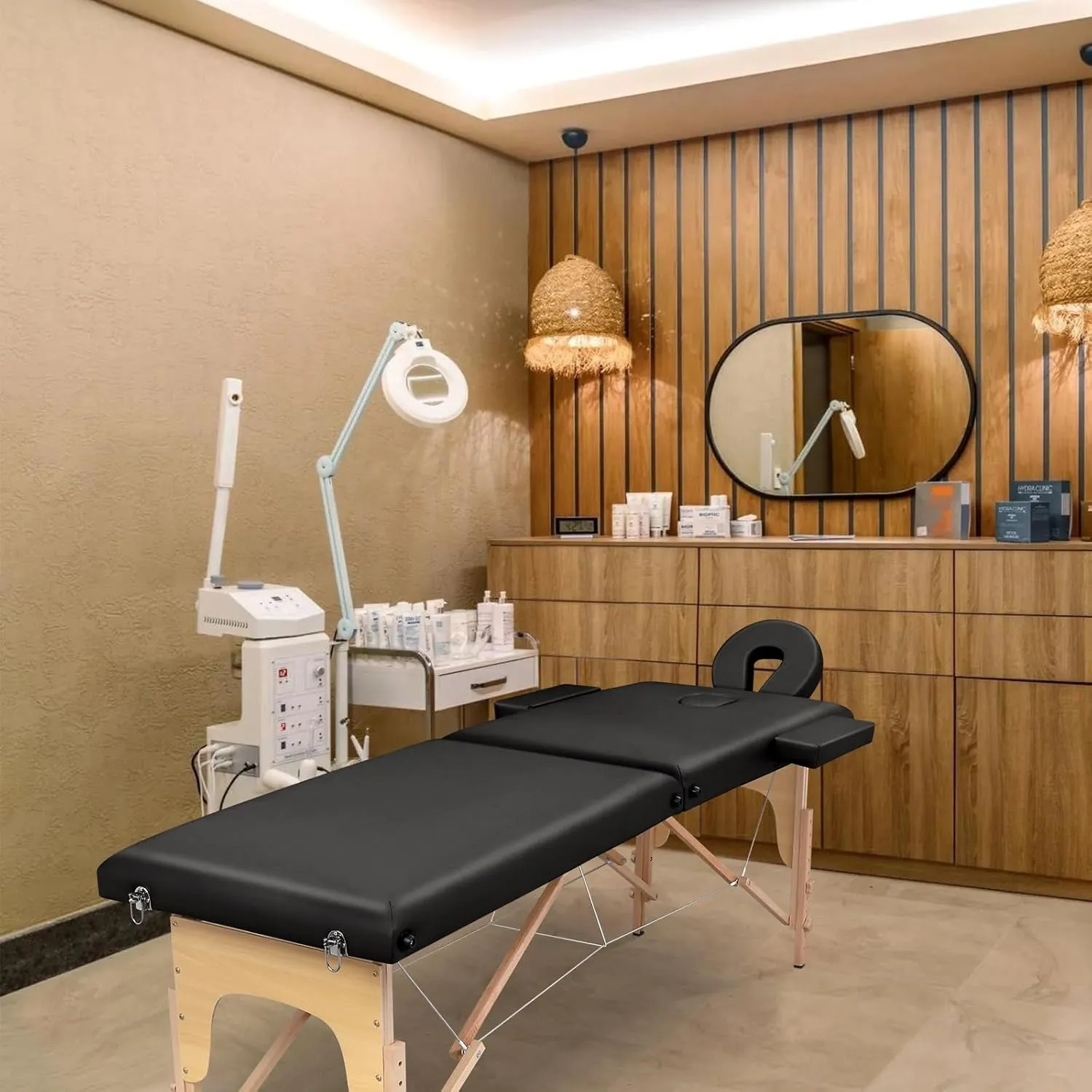 Massage Table Portable Lash Bed: a Folding Spa Bed for Physical Therapy-Esthetician Tattoo Bed