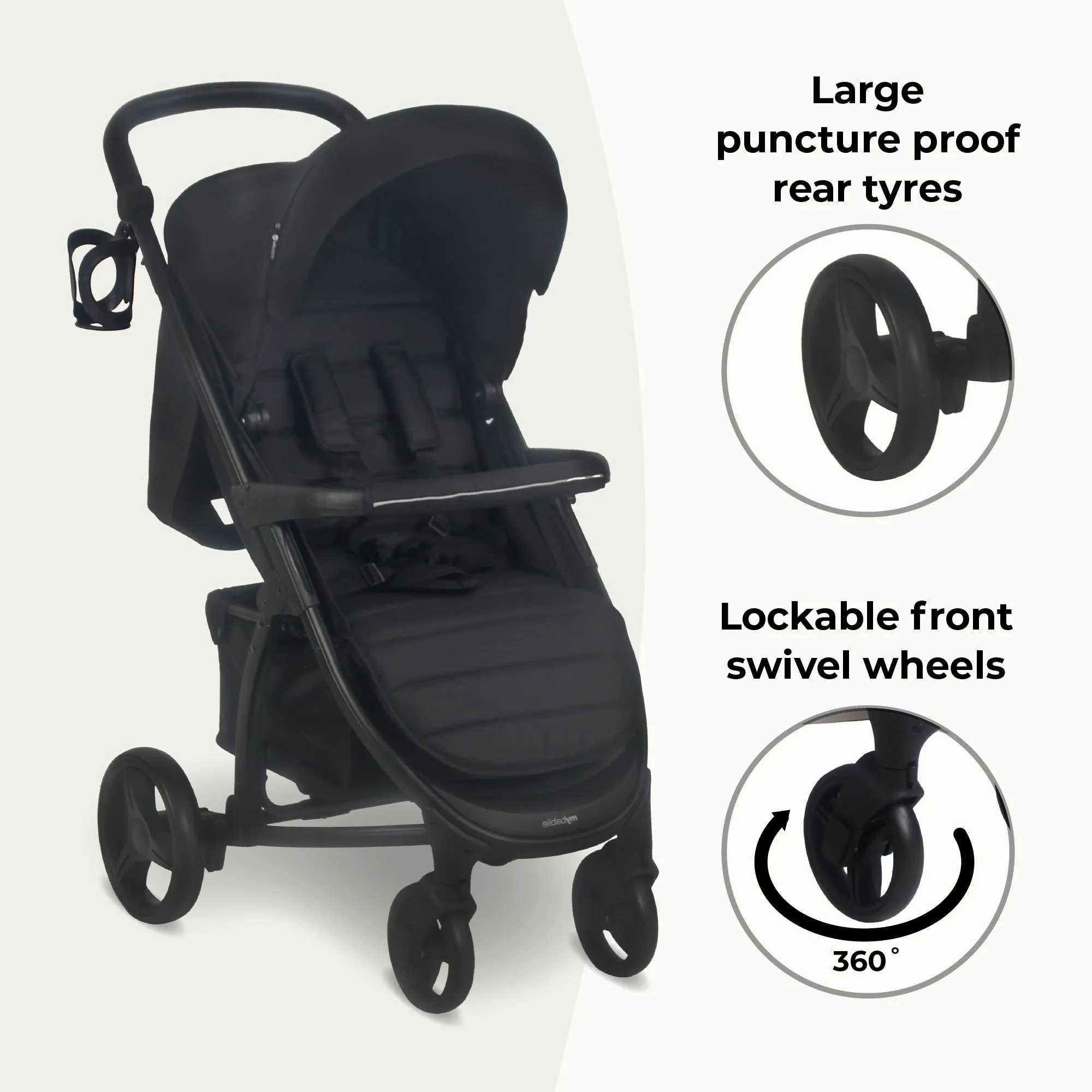 MB200 3-in-1 Travel System - Onyx Black