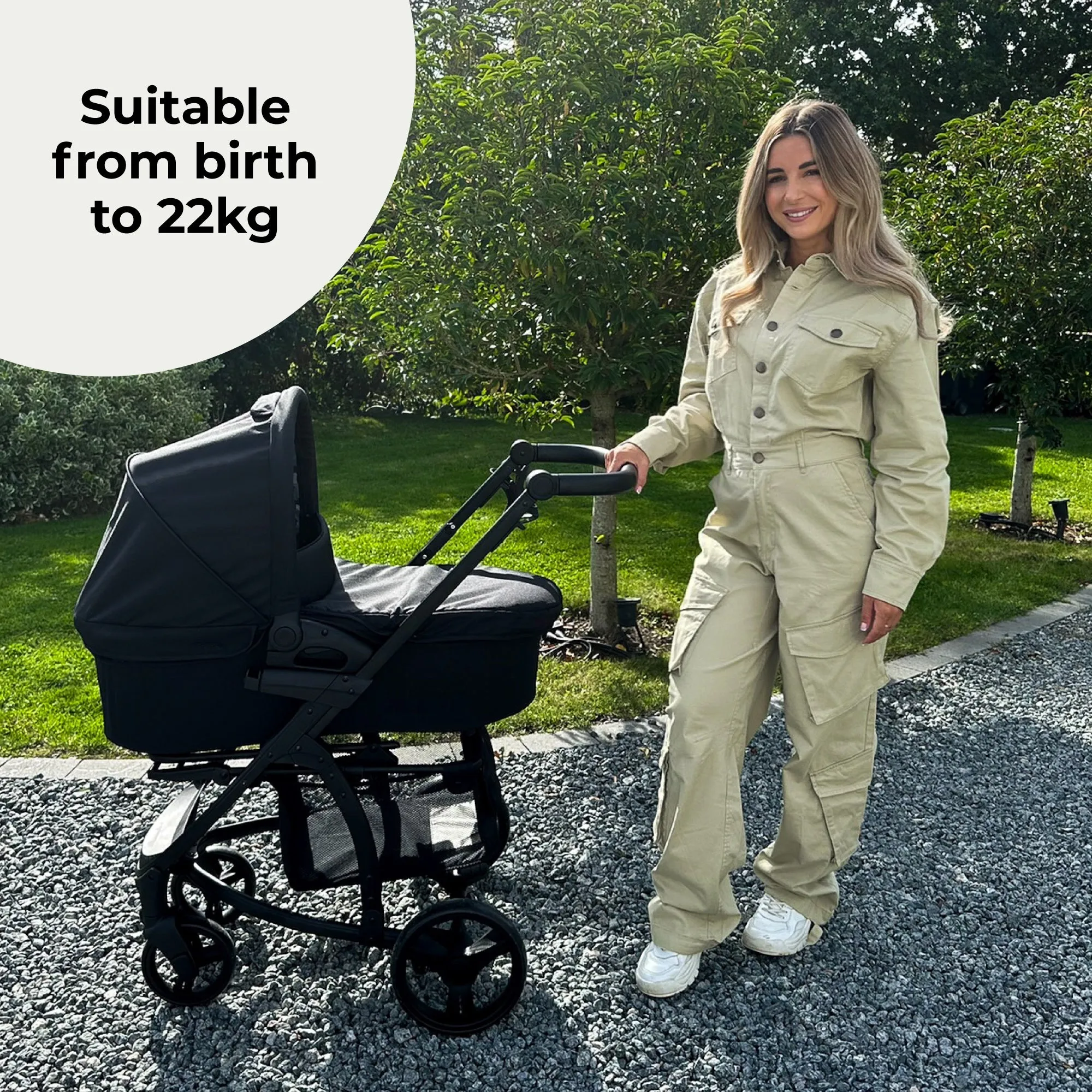 MB200i 3-in-1 Travel System with i-Size Car Seat - Black Leopard