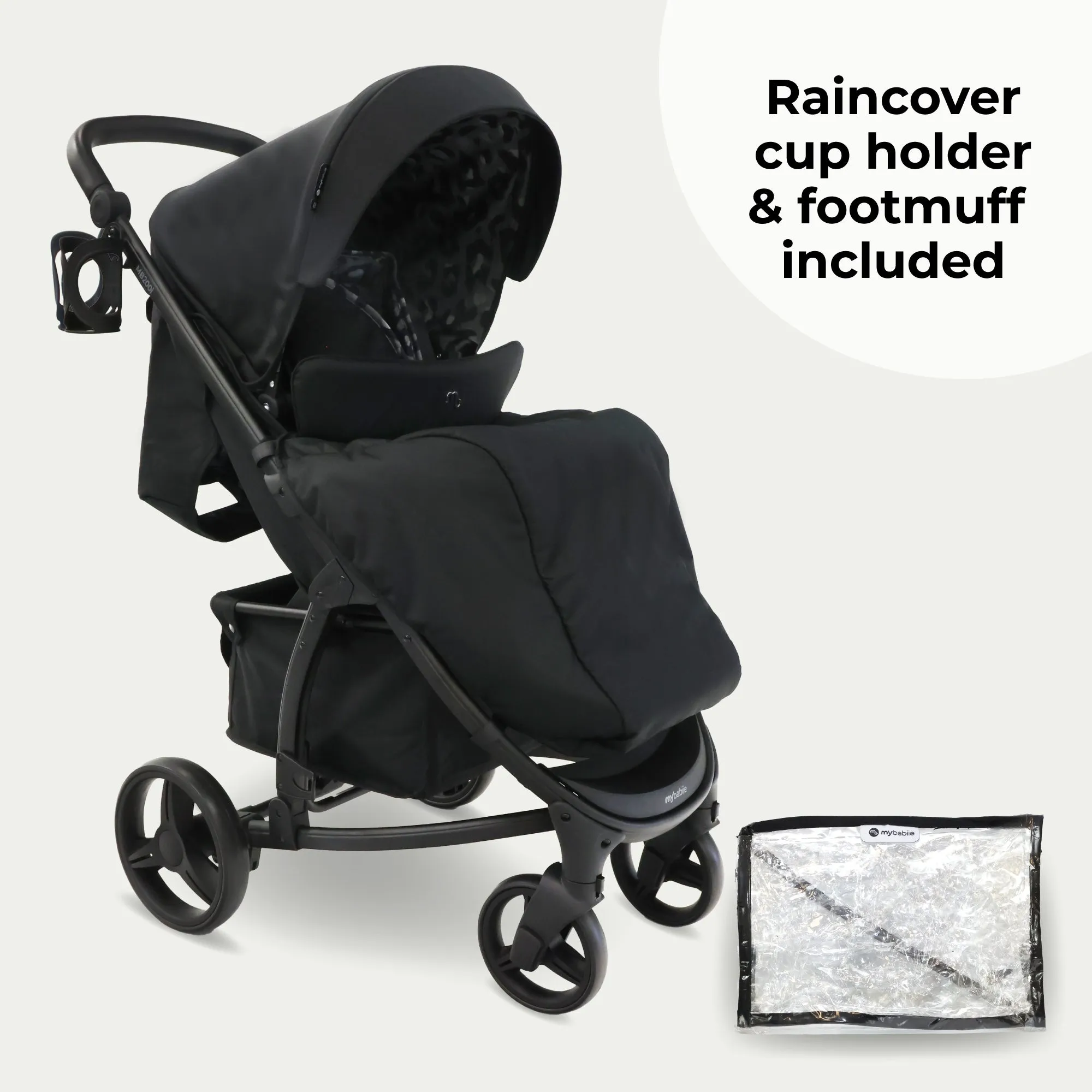 MB200i 3-in-1 Travel System with i-Size Car Seat - Black Leopard