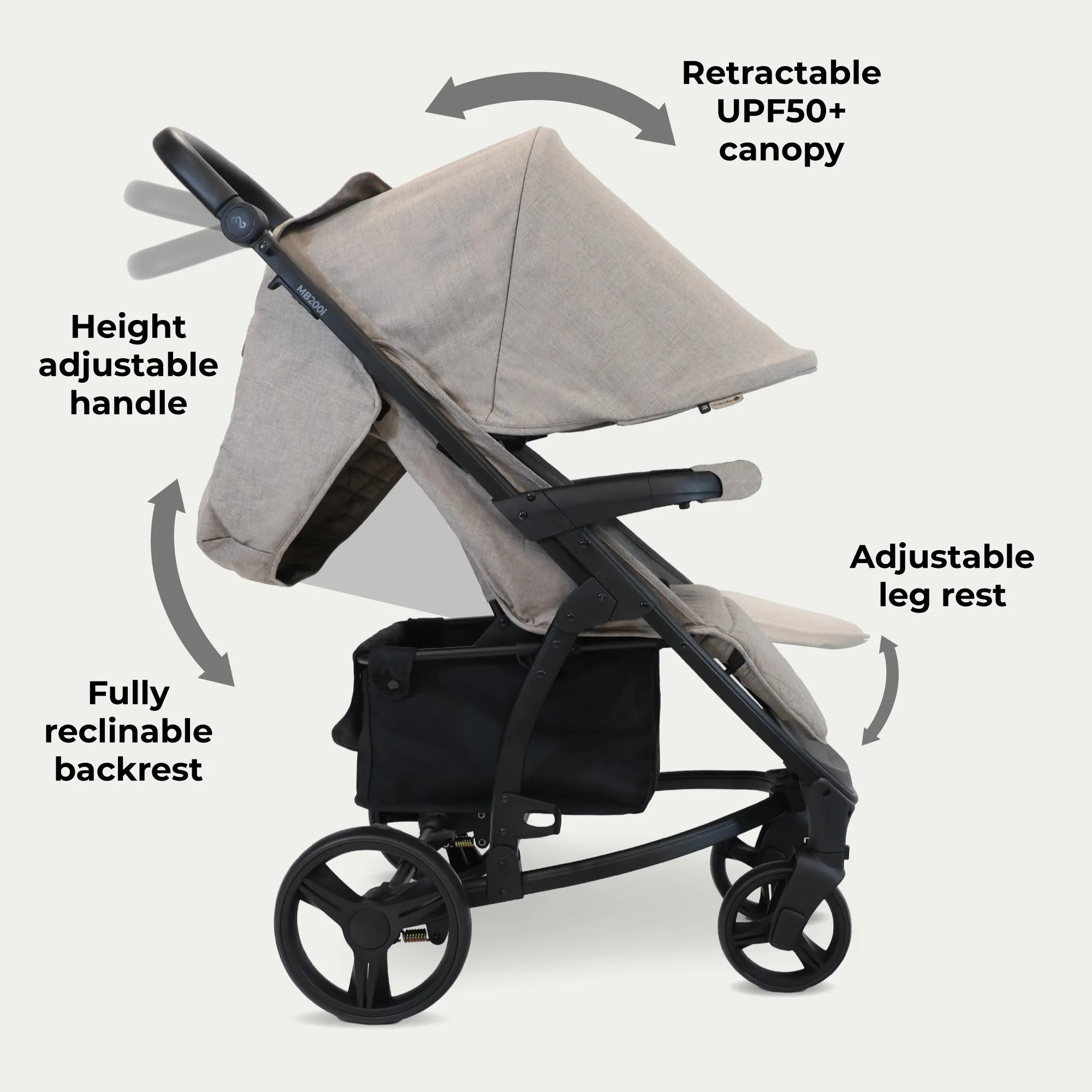 MB200i 3-in-1 Travel System with i-Size Car Seat - Mink