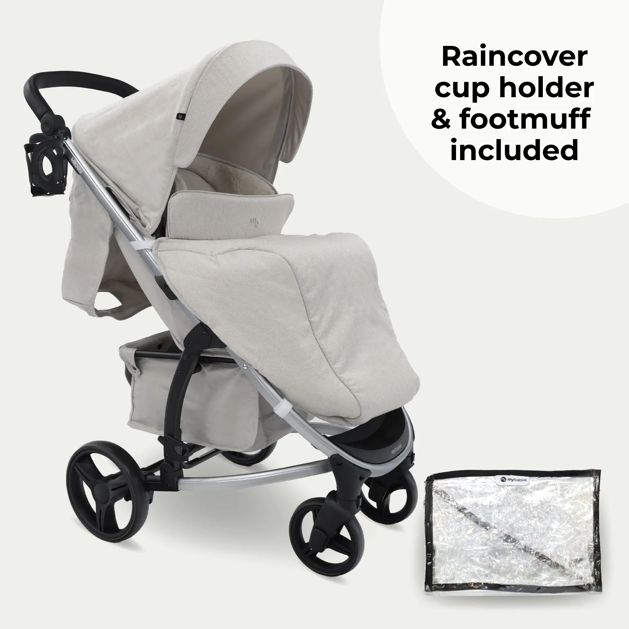 MB200i 3-in-1 Travel System with i-Size Car Seat - Oatmeal