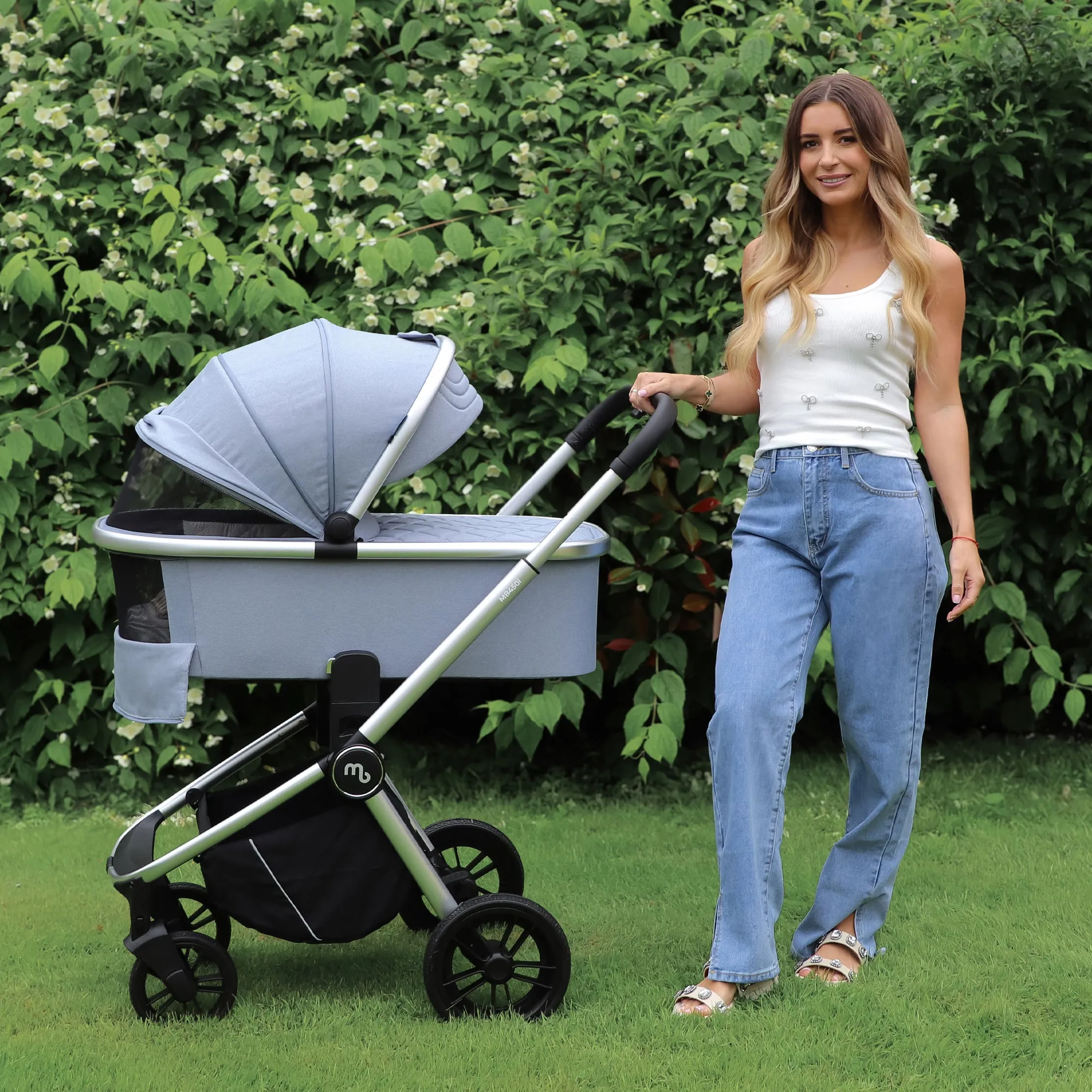 MB450 2-in-1 Pushchair & Carrycot - Steel Blue