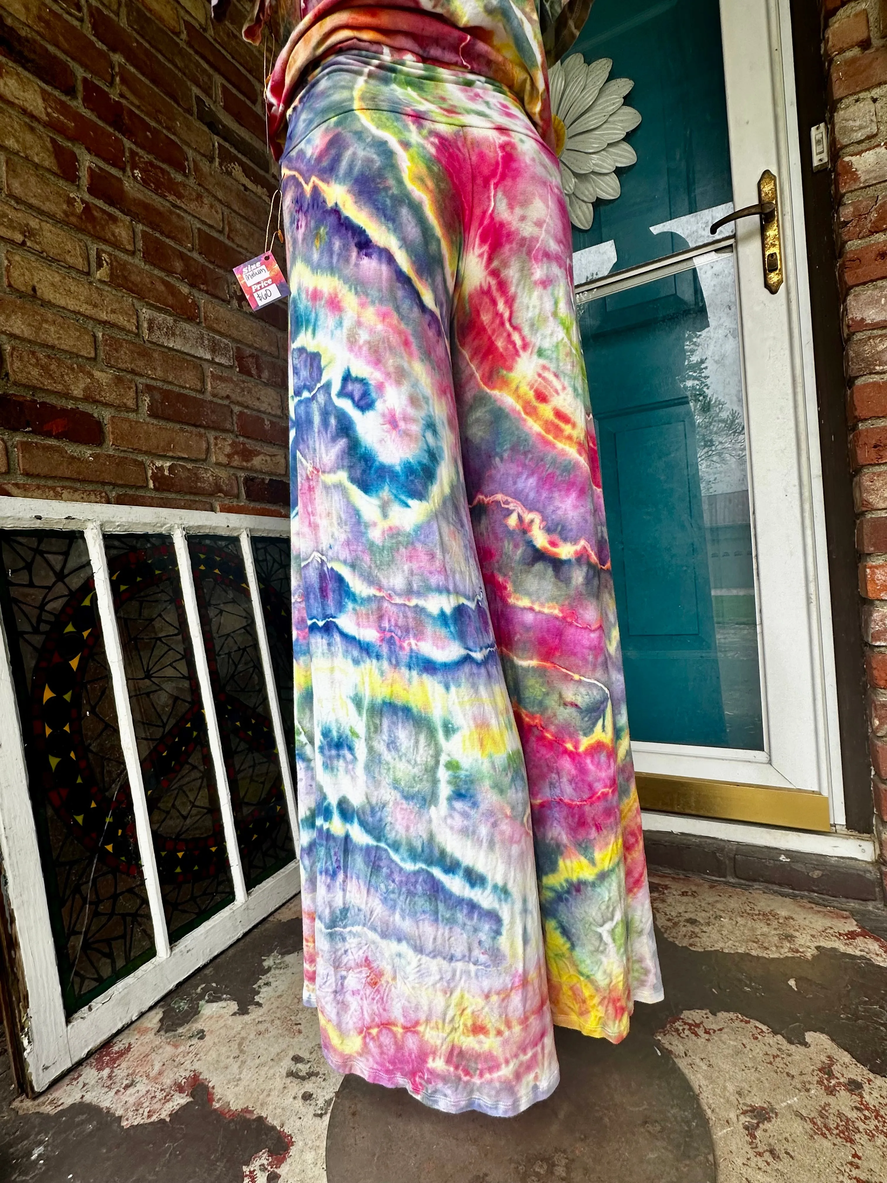 Medium Carnival Rainbow Palazzo Yoga Pants