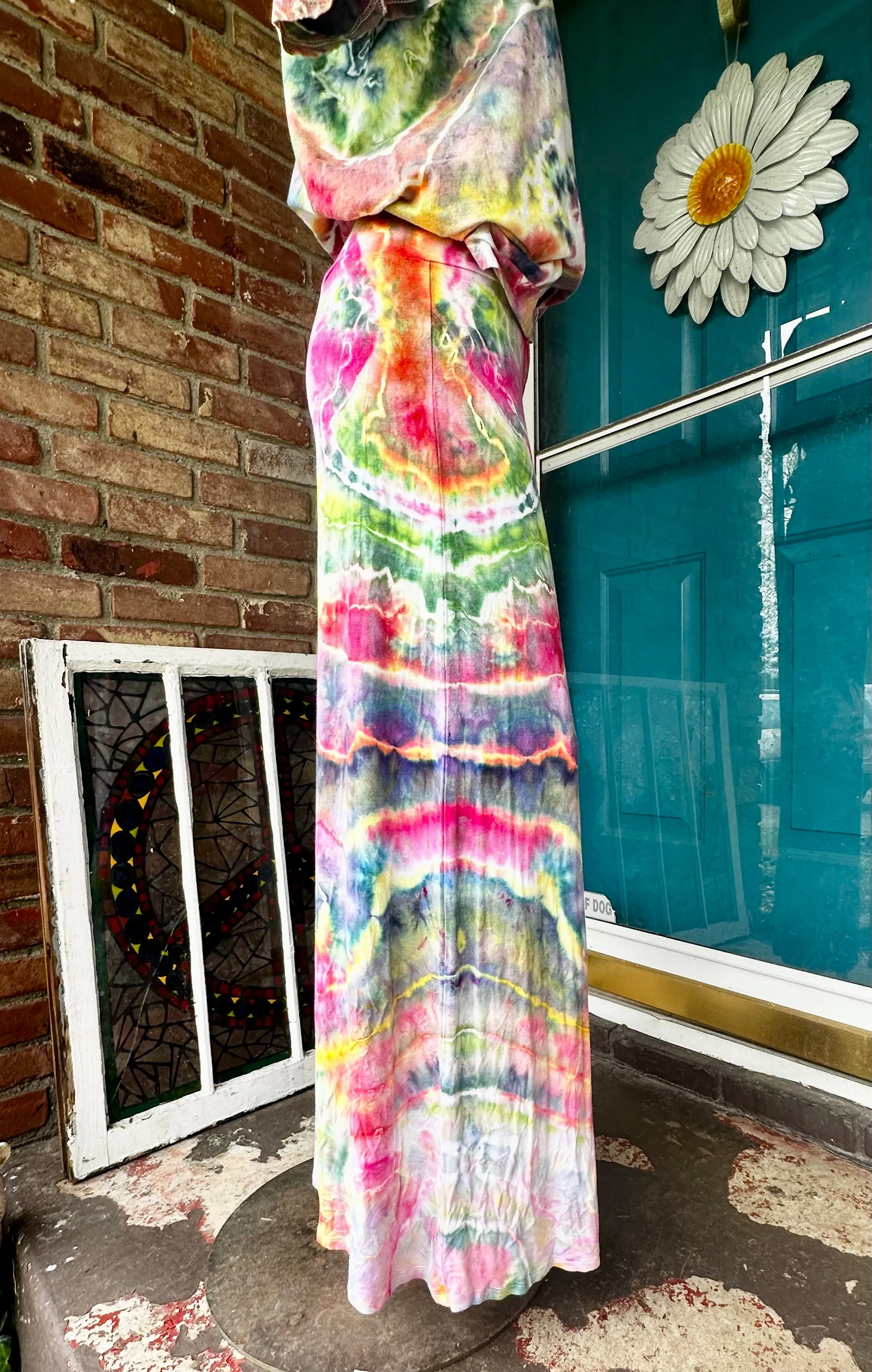 Medium Carnival Rainbow Palazzo Yoga Pants