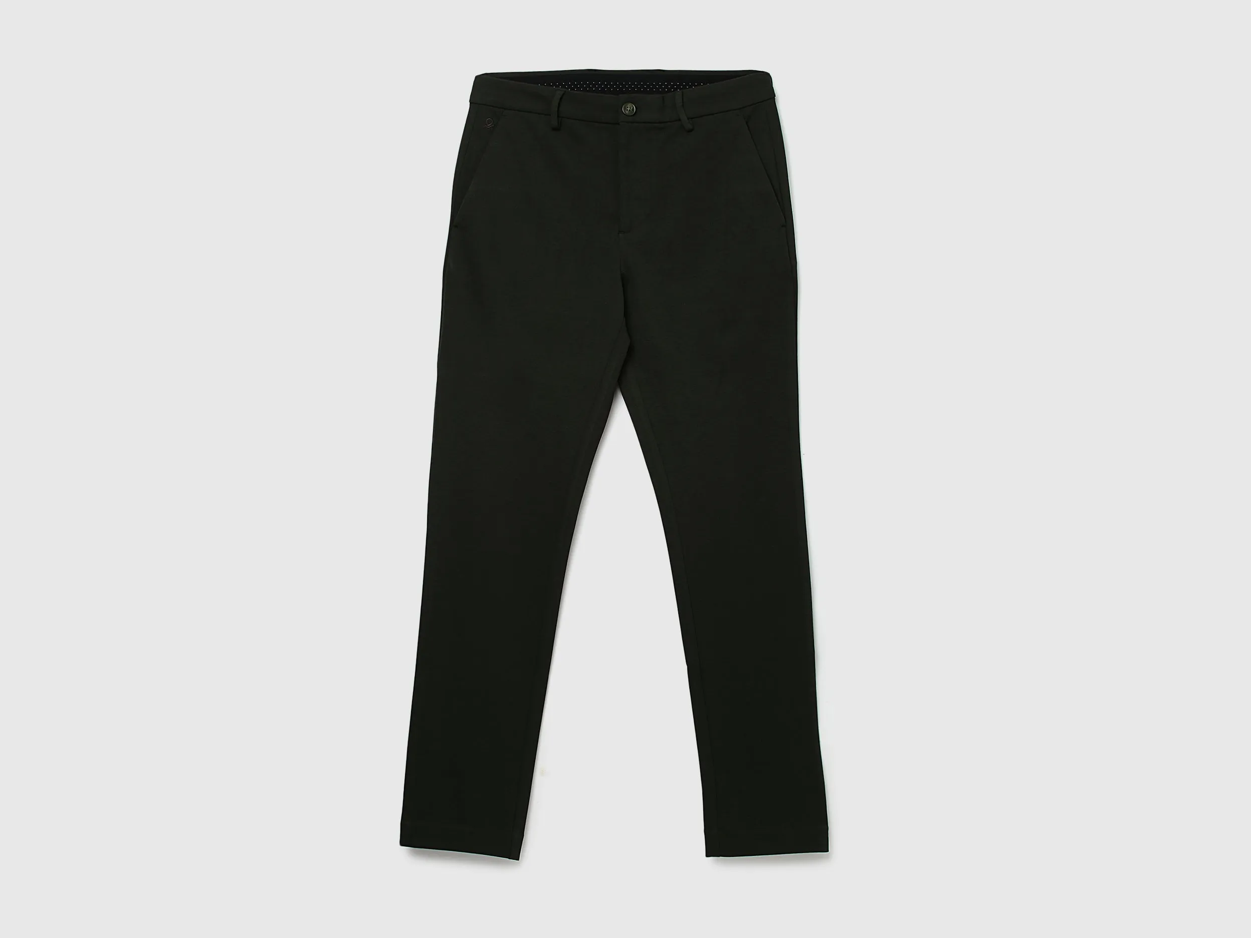Men Textured Slim Fit Trousers