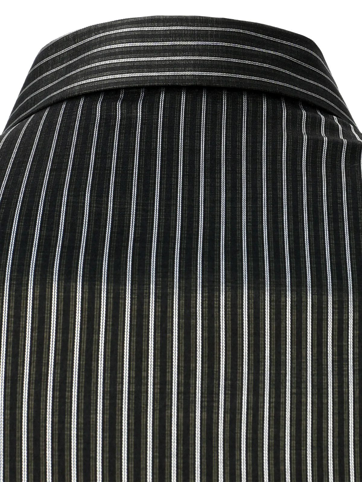 Men‘s Striped Textured Satin Party Slim Fit Wrinkle-Free Button Long Sleeve Shirt