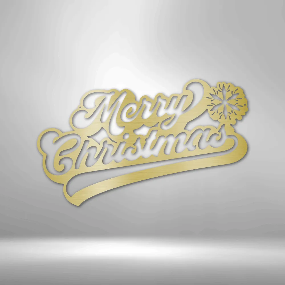 Merry Christmas | Metal Wall Art