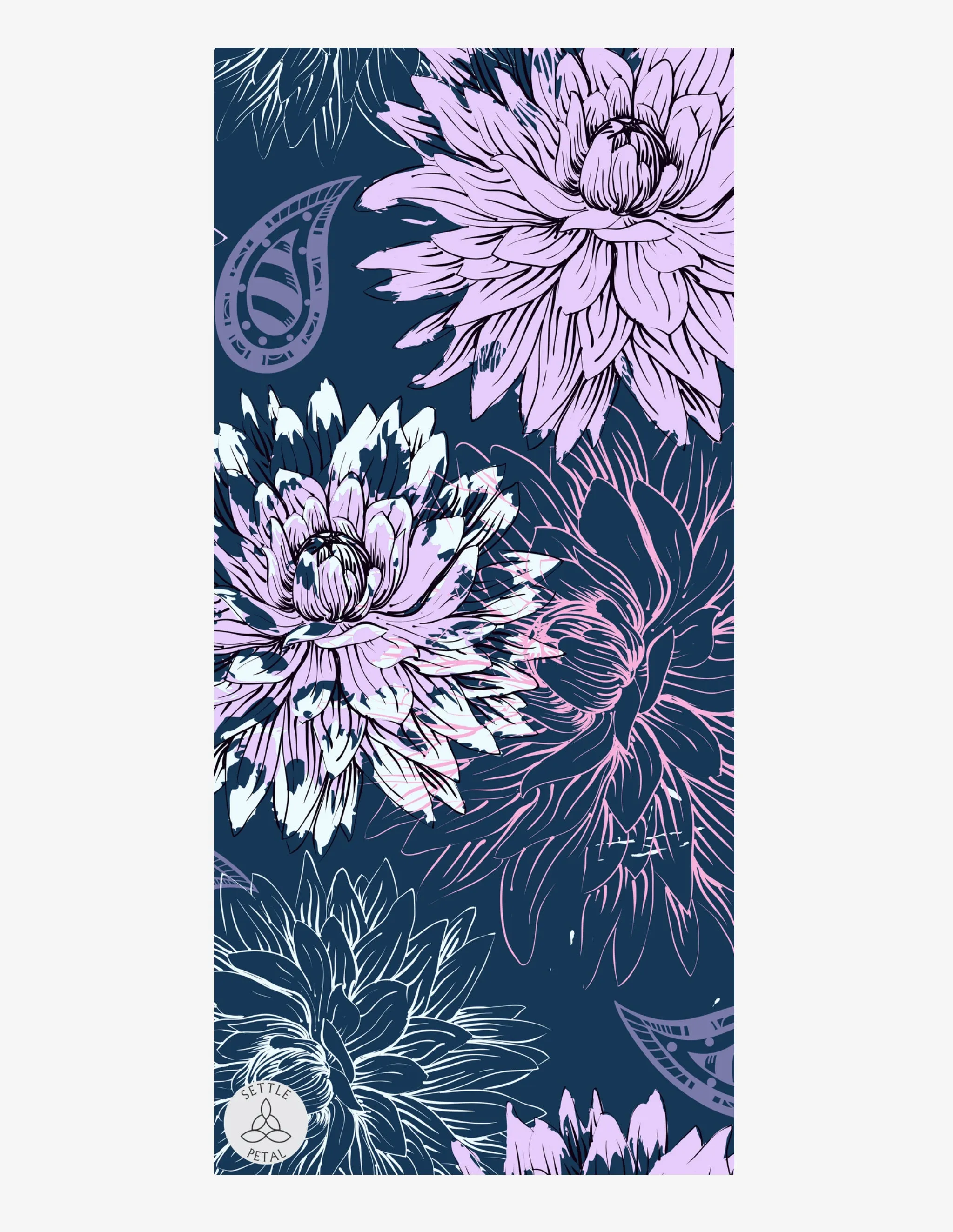 Midnight Flora Yoga Mat
