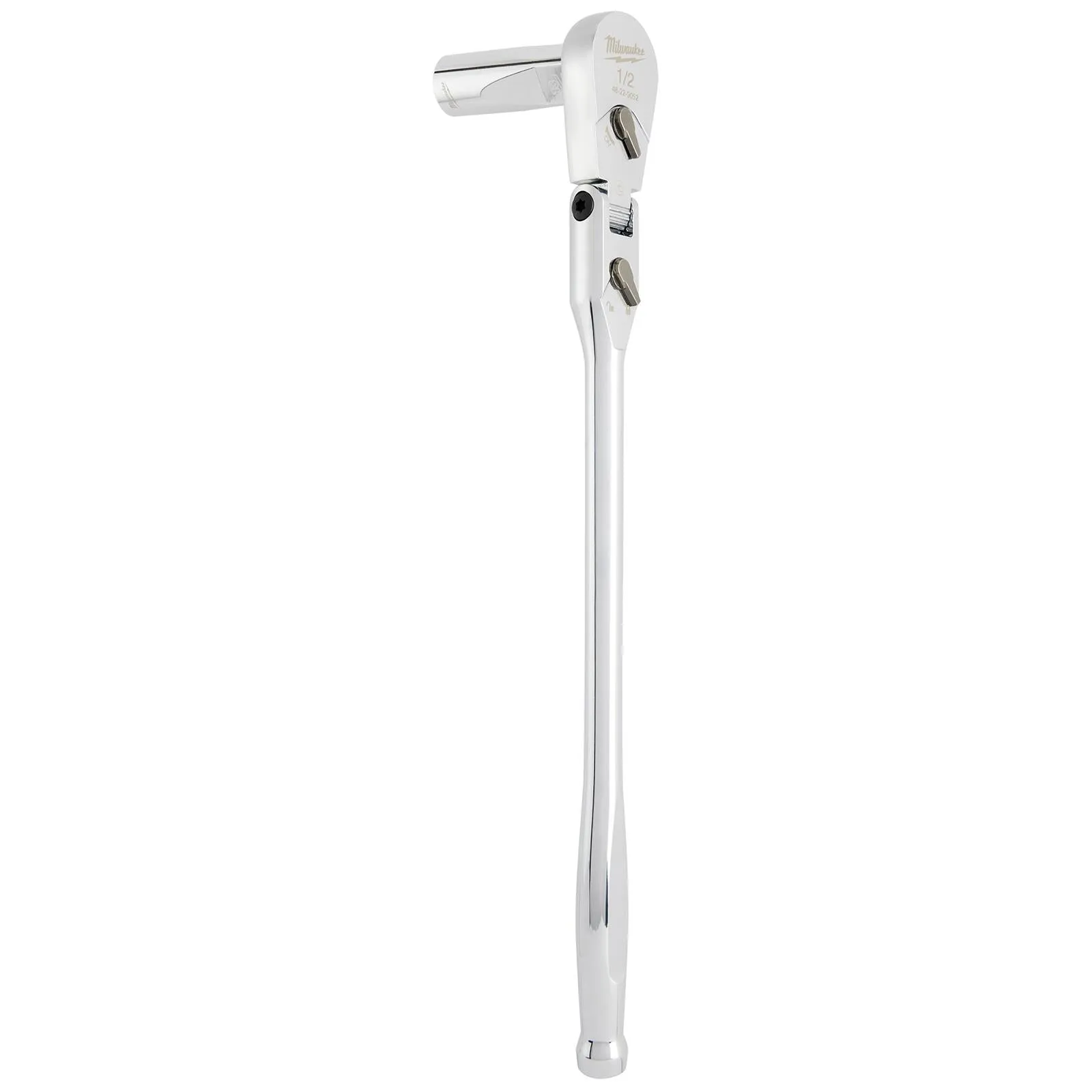Milwaukee Socket Ratchet Wrench Long Flexible Head 1/2" Drive 90 Tooth Slim Profile Head