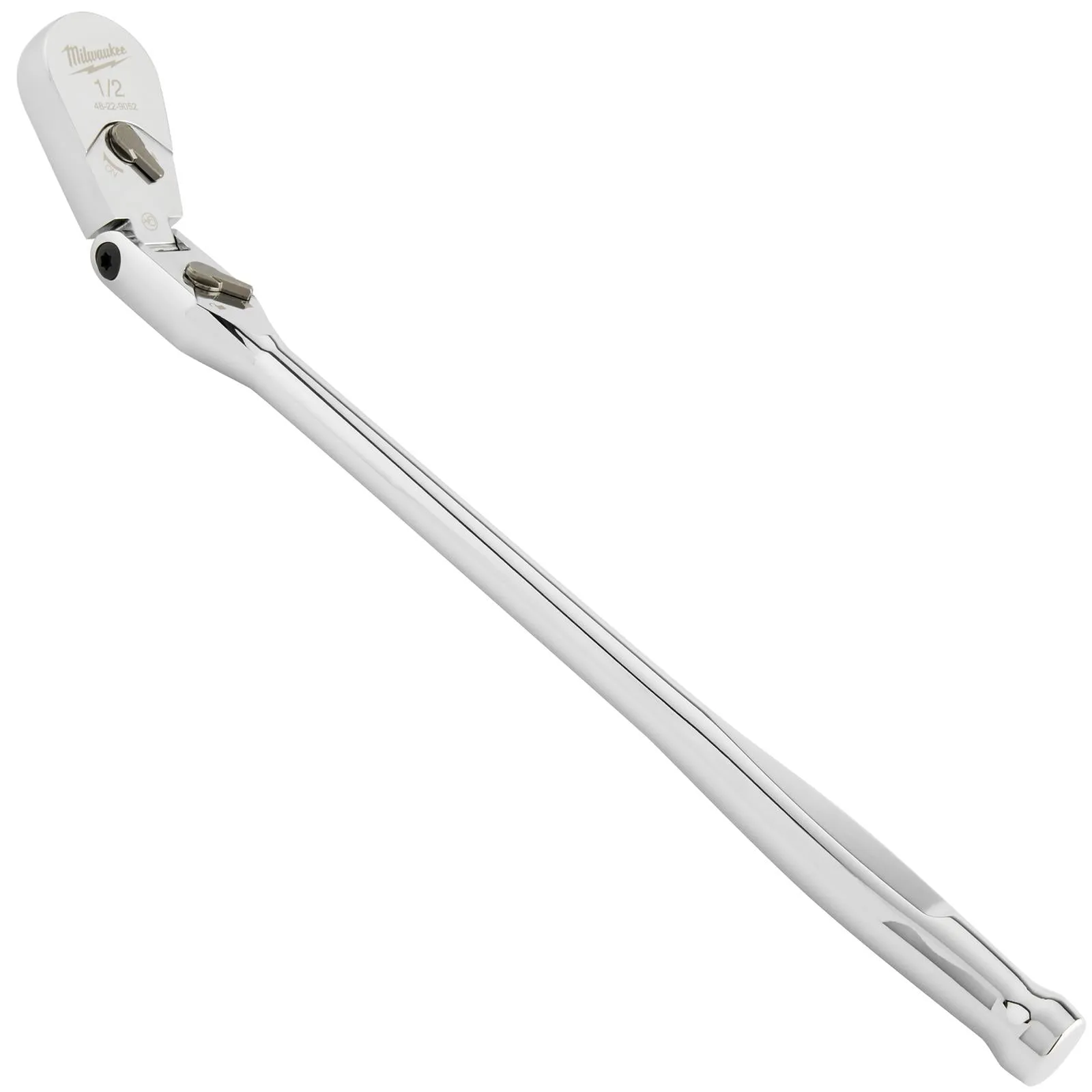 Milwaukee Socket Ratchet Wrench Long Flexible Head 1/2" Drive 90 Tooth Slim Profile Head
