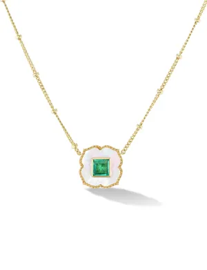 Mini Lotus Inlay Necklace