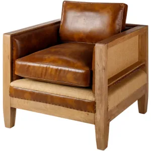 Modern Comfort Collection Faux Leather Accent Chair