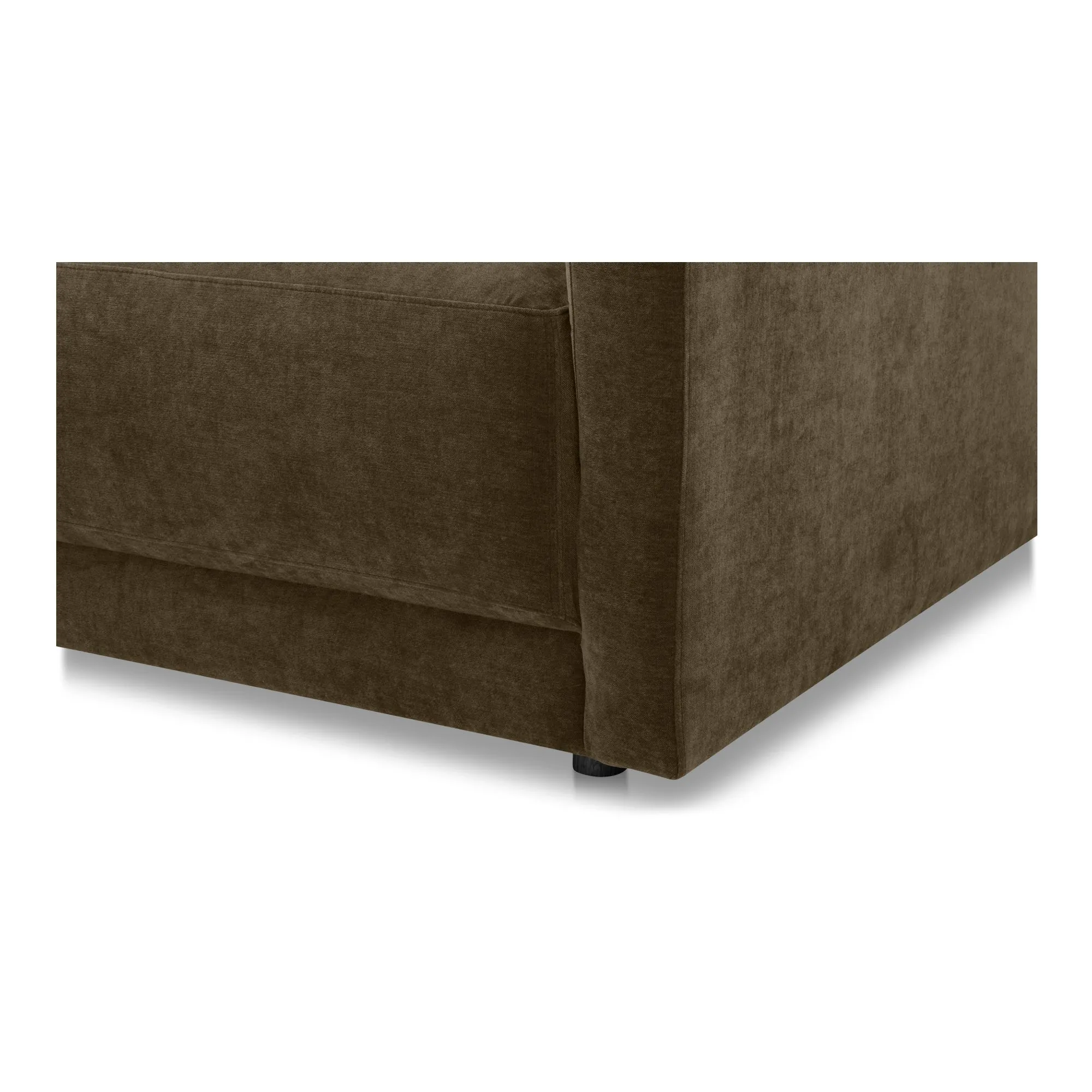 Moe's Home Collection Bryn Heritage Cedar Green Sectional ~ Left Facing Chaise