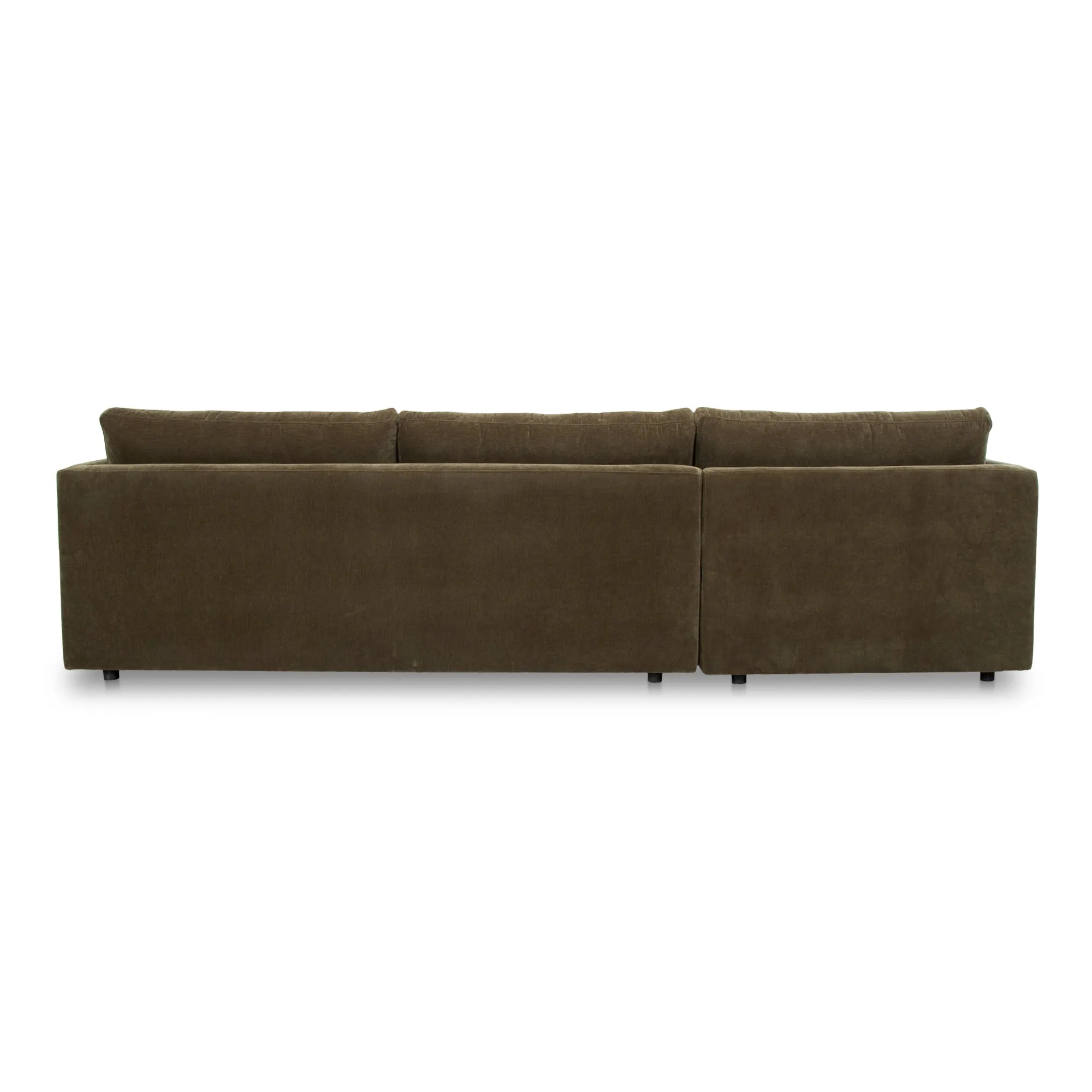 Moe's Home Collection Bryn Heritage Cedar Green Sectional ~ Left Facing Chaise