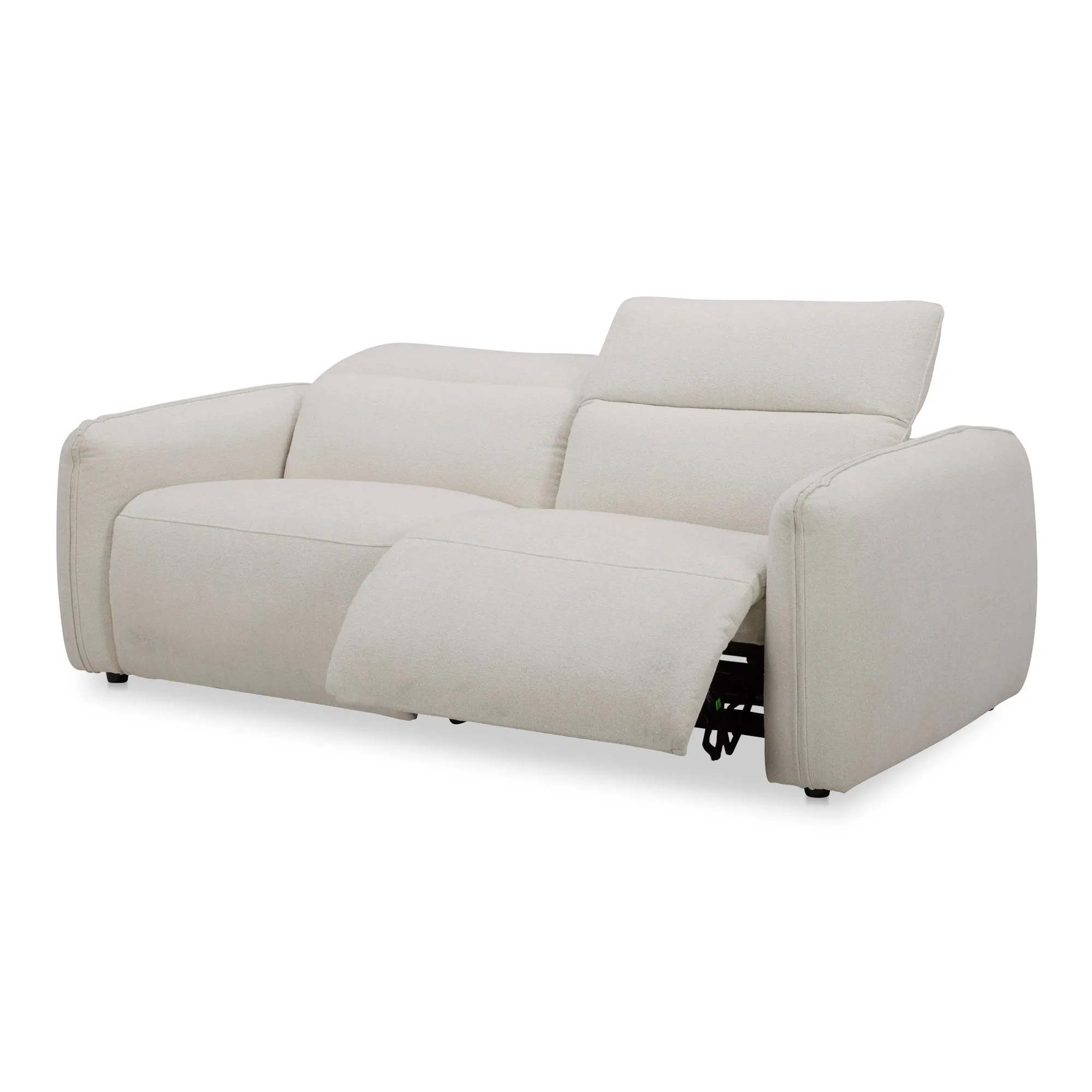 Moe's Home Collection Eli Warm White Power Recliner Sofa