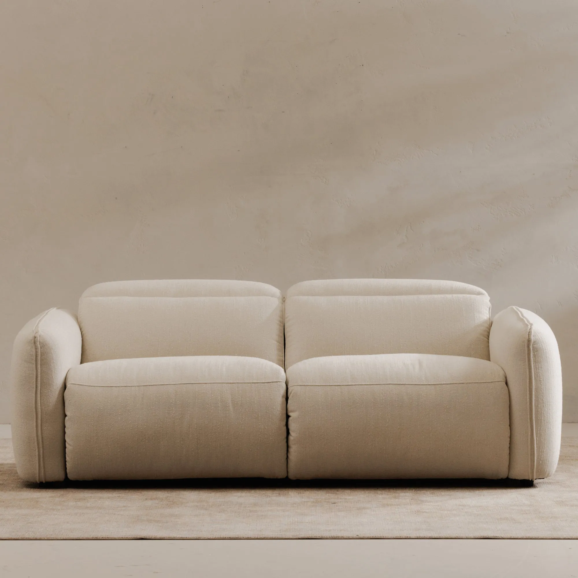 Moe's Home Collection Eli Warm White Power Recliner Sofa