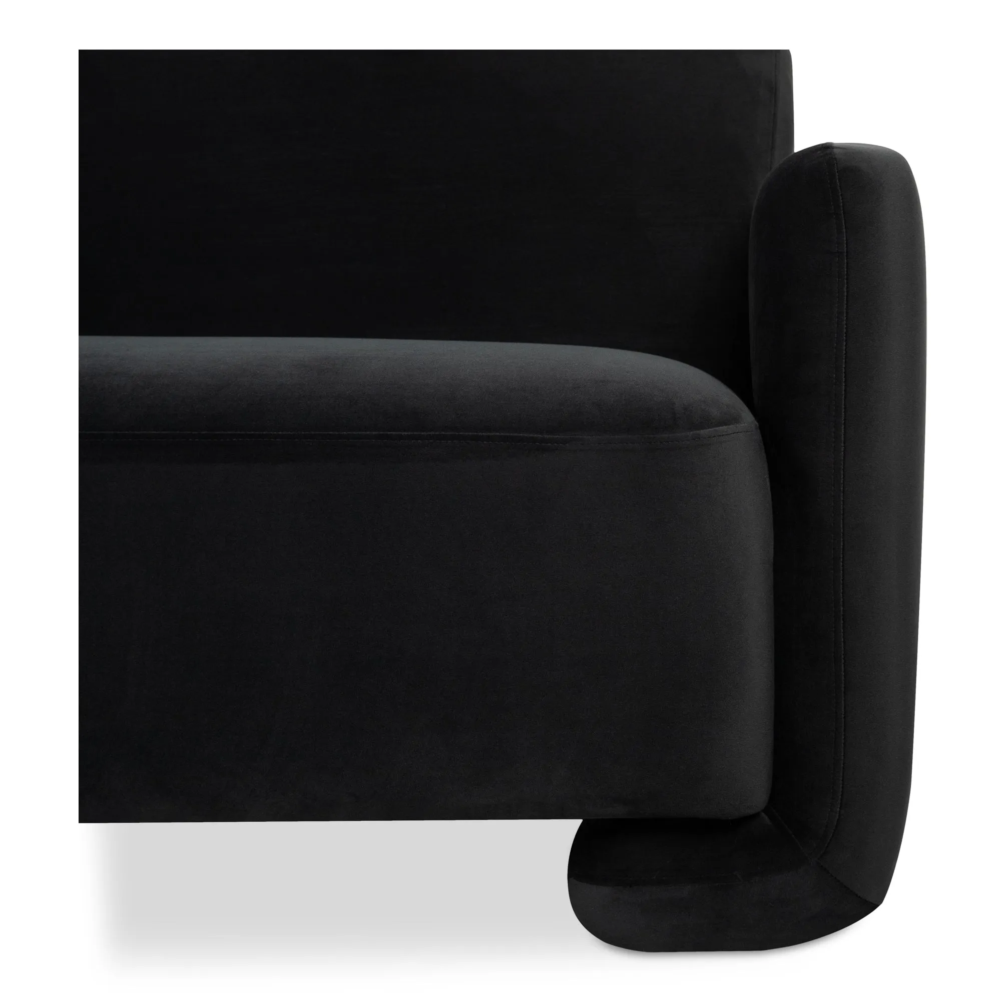 Moe's Home Collection Fallon Shadow Grey Sofa