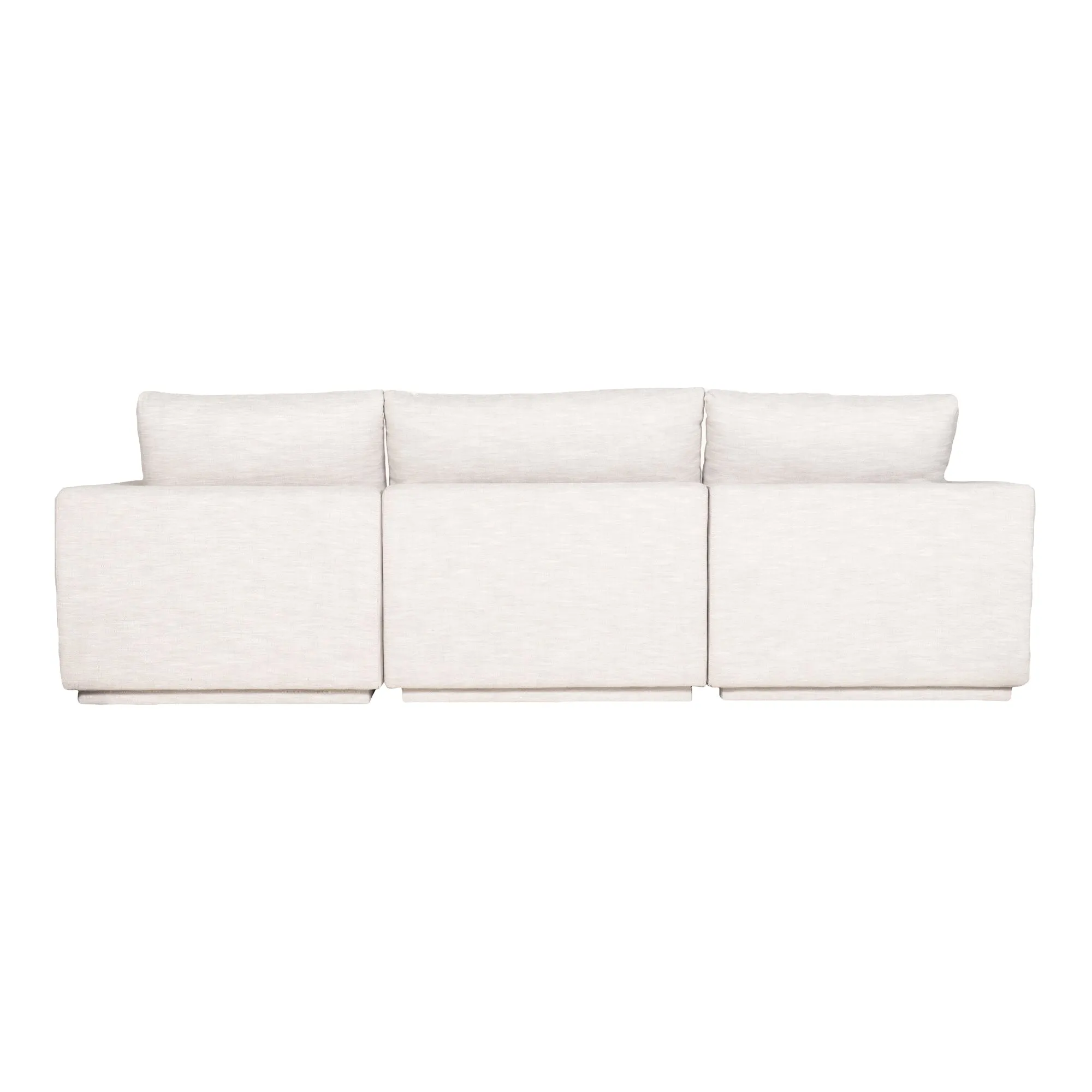 Moe's Home Collection Justin Taupe Classic L-Shaped Modular Sectional