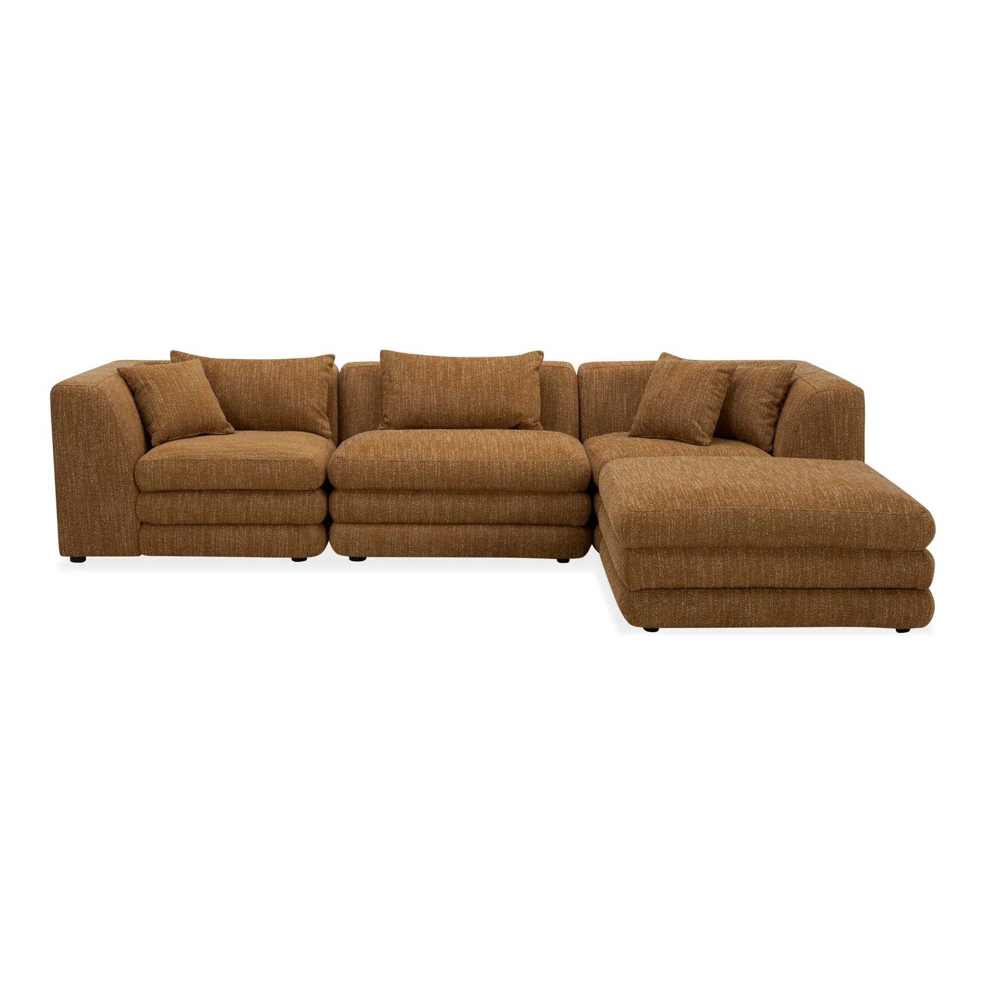 Moe's Home Collection Lowtide Lounge Amber Glow Modular Sectional