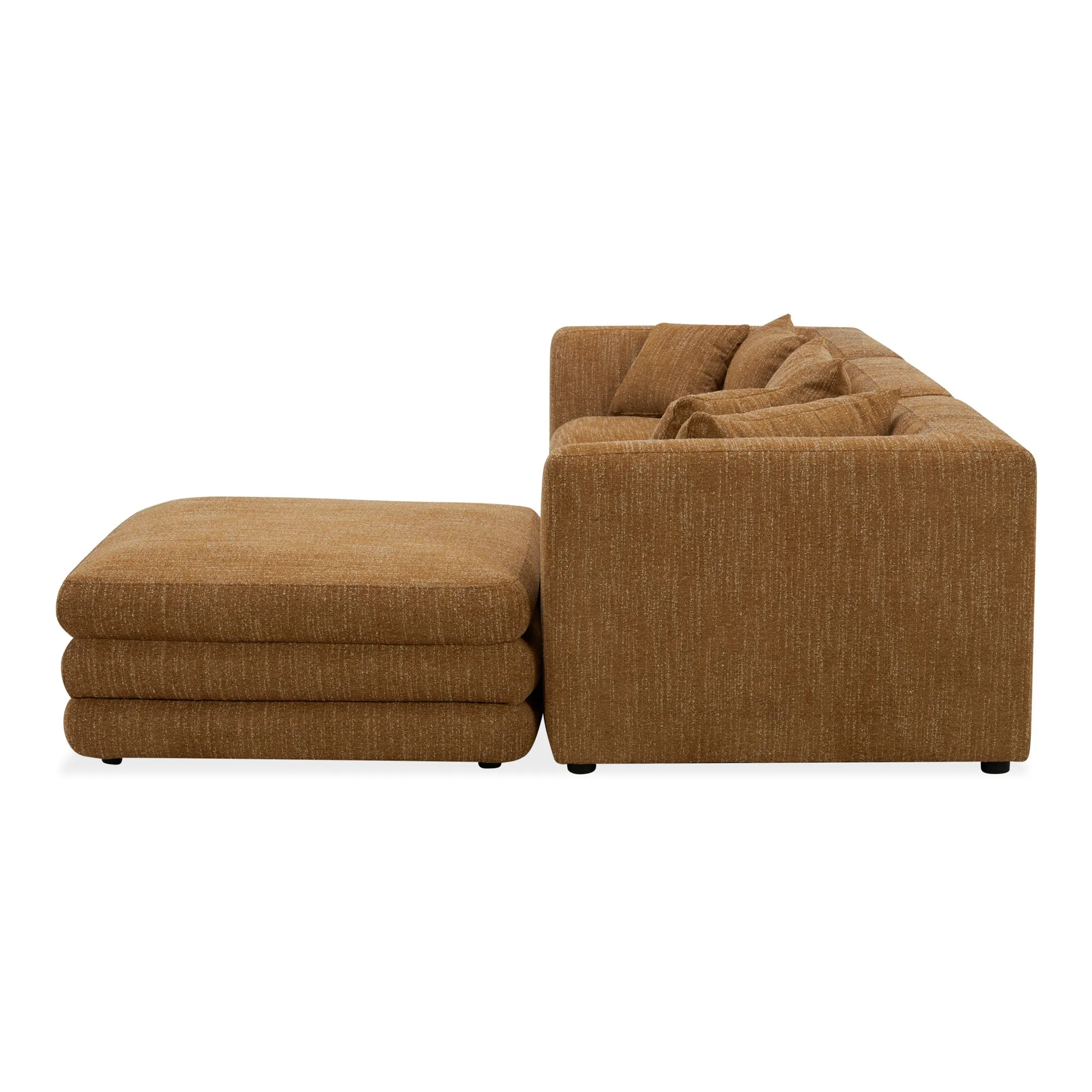 Moe's Home Collection Lowtide Lounge Amber Glow Modular Sectional