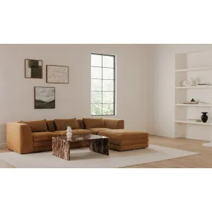 Moe's Home Collection Lowtide Lounge Amber Glow Modular Sectional