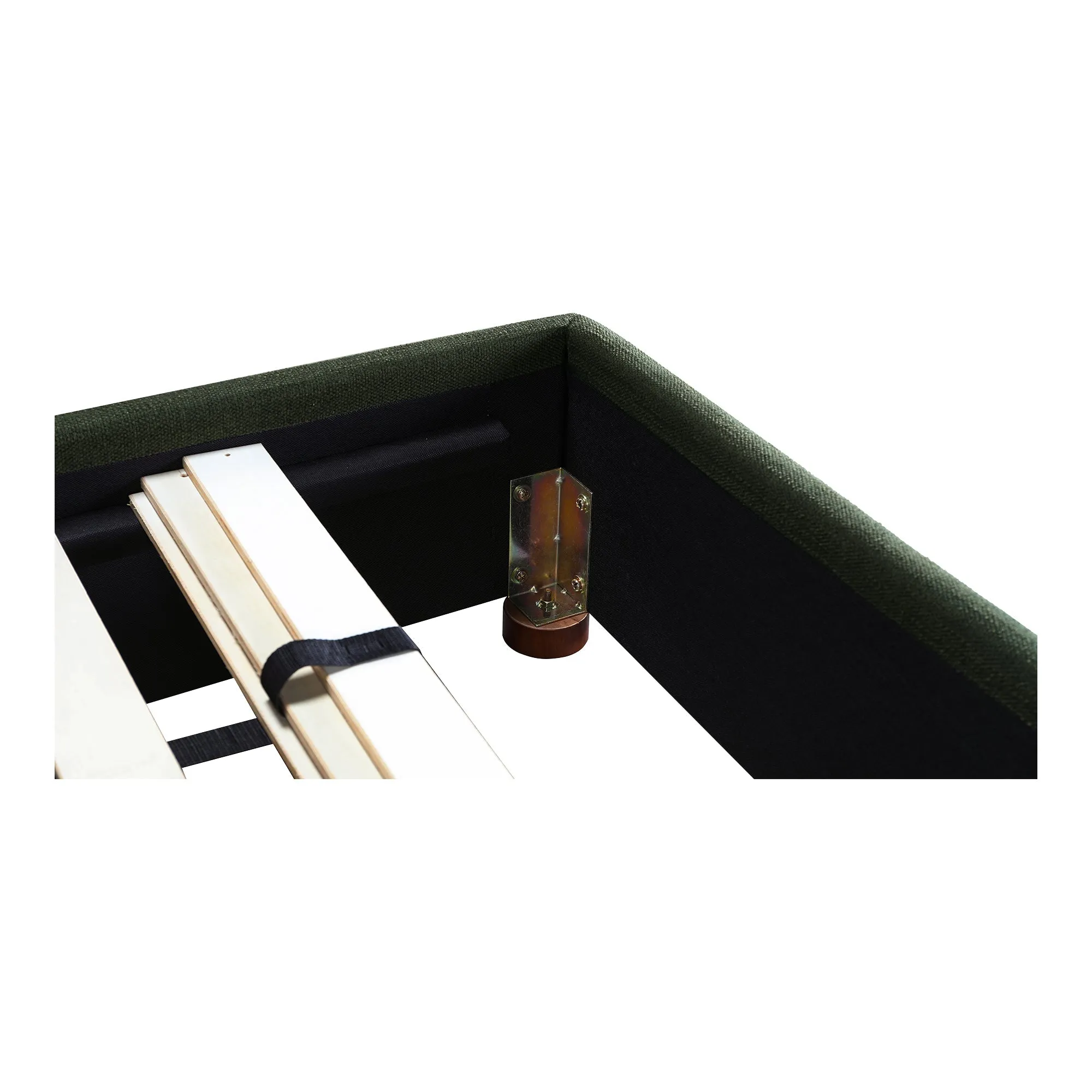 Moe's Home Collection Luzon Green Upholstered King Size Bed