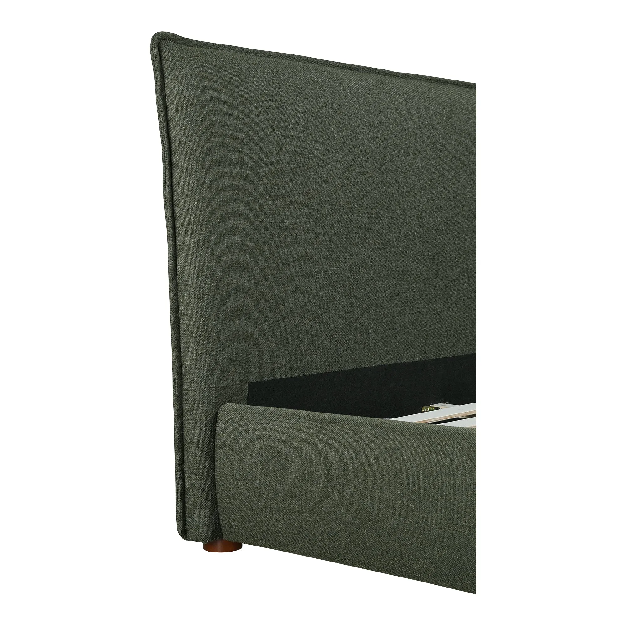 Moe's Home Collection Luzon Green Upholstered King Size Bed