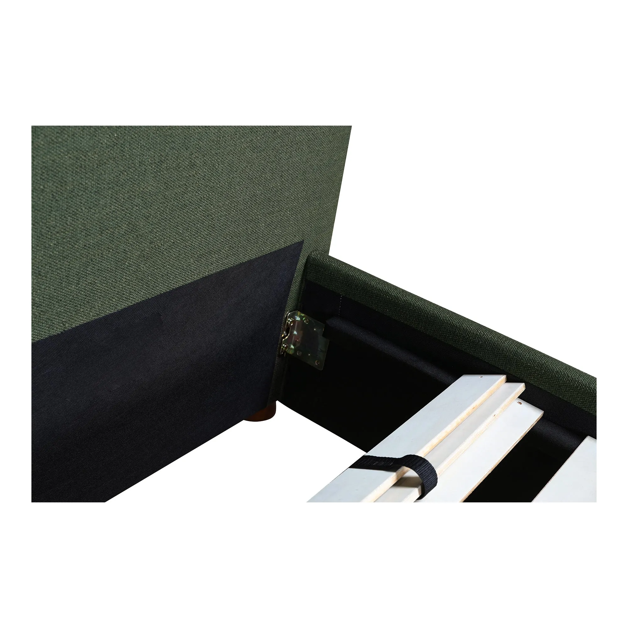 Moe's Home Collection Luzon Green Upholstered King Size Bed