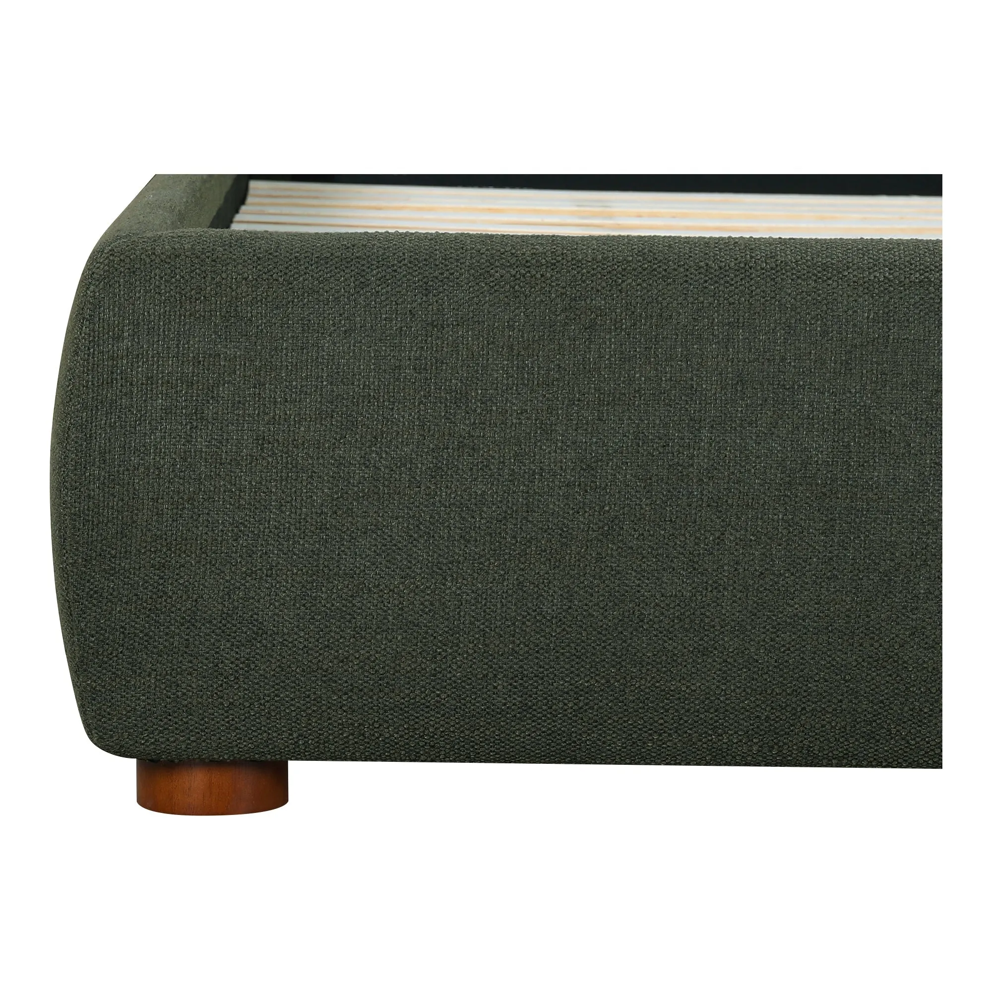 Moe's Home Collection Luzon Green Upholstered King Size Bed