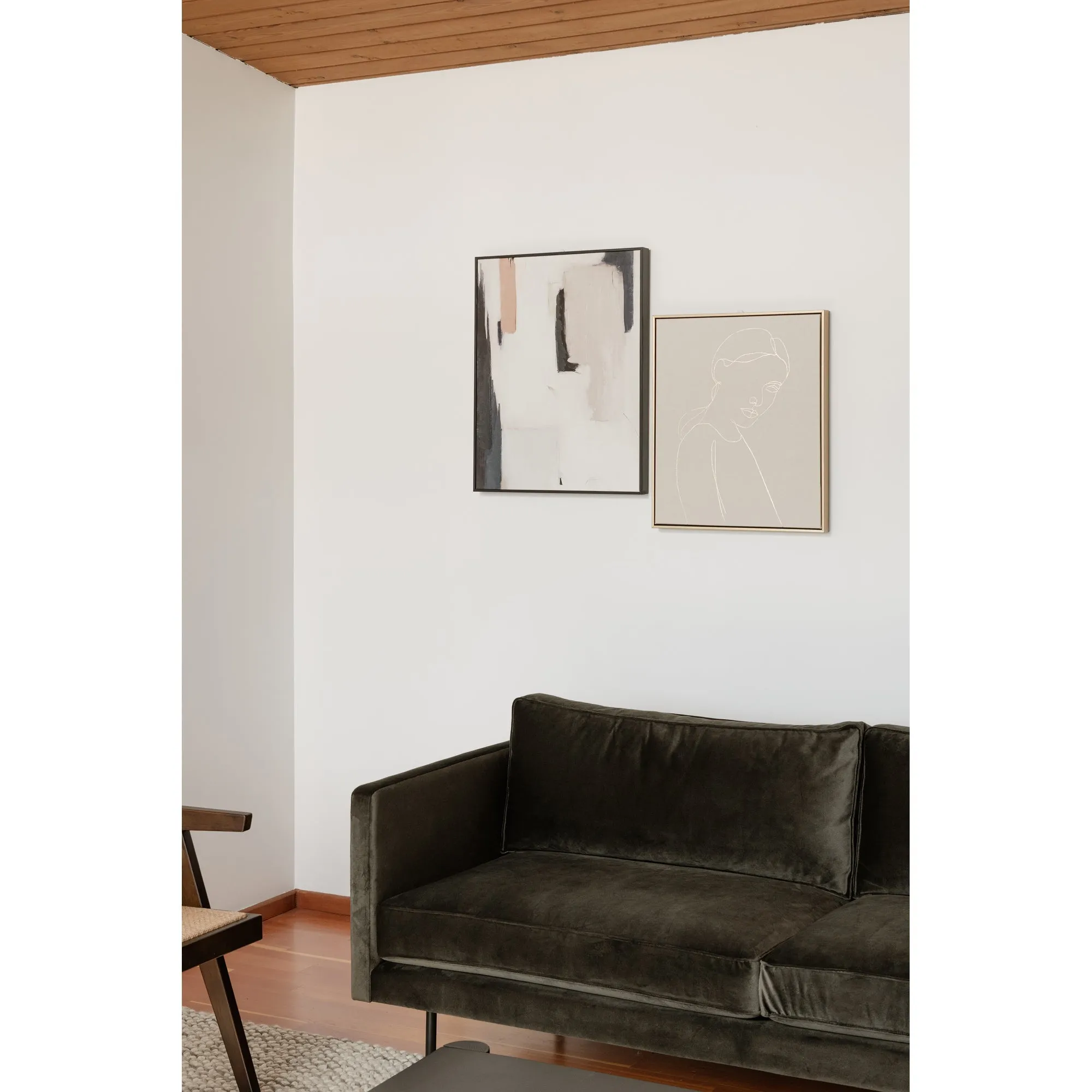 Moe's Home Collection Raphael Dark Green Sofa
