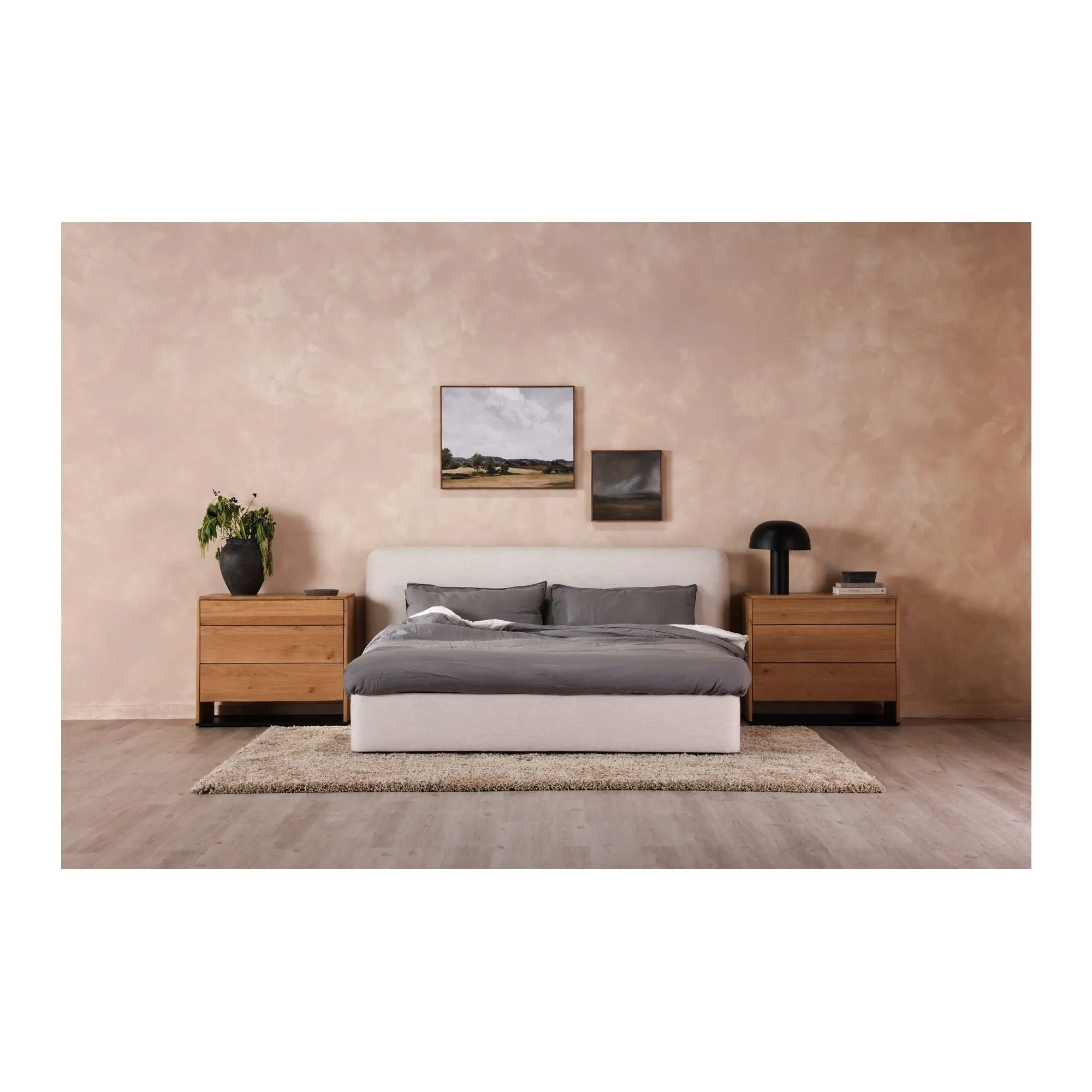 Moe's Home Collection Samara Cream Queen Bed