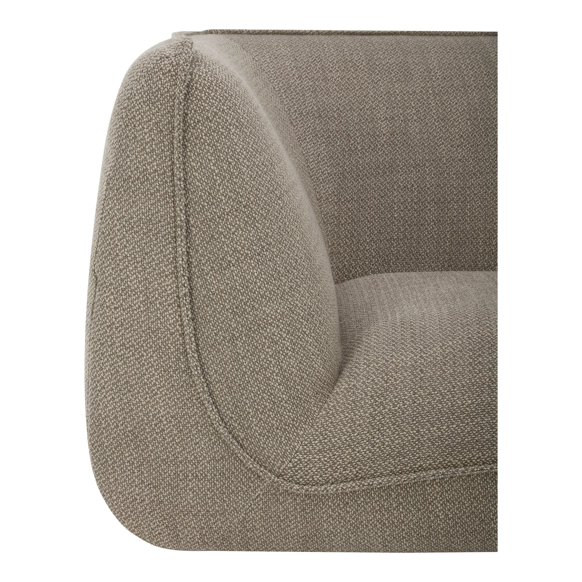 Moe's Home Collection Zeppelin Nook Speckled Pumice Modular Sectional