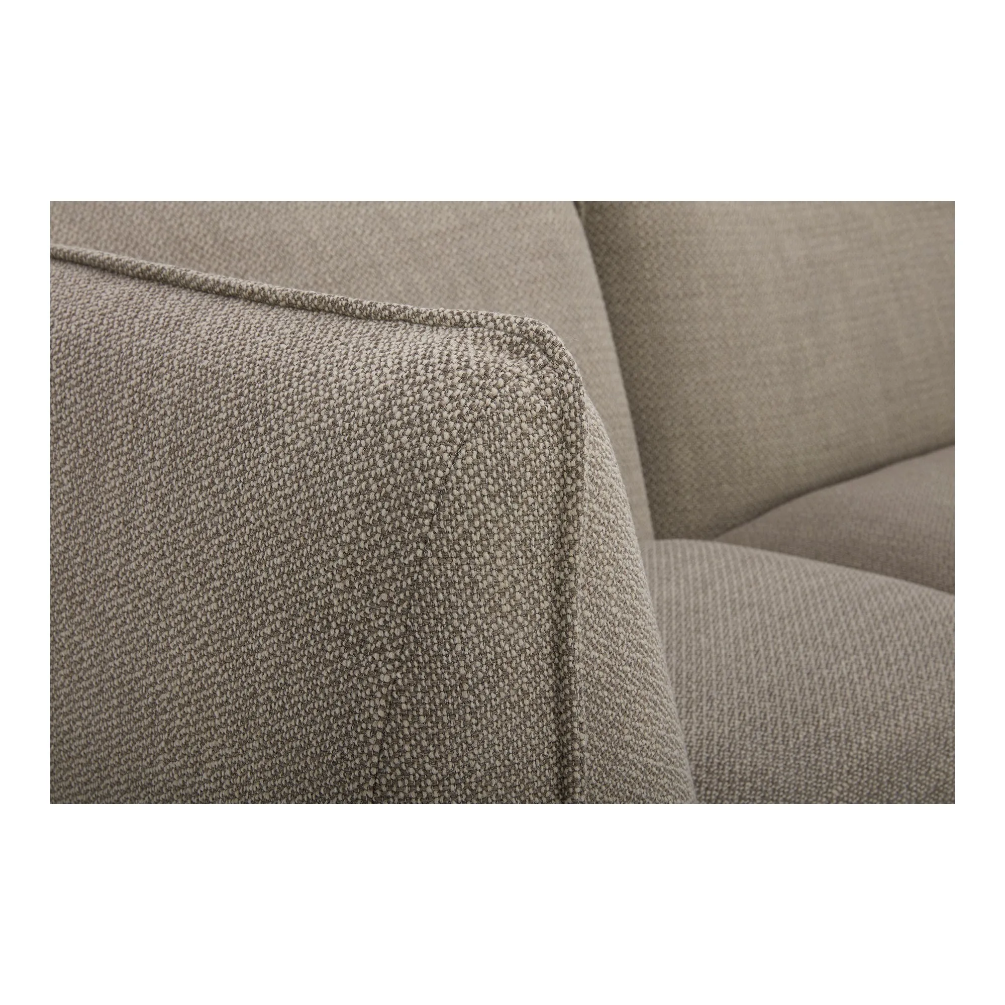 Moe's Home Collection Zeppelin Nook Speckled Pumice Modular Sectional