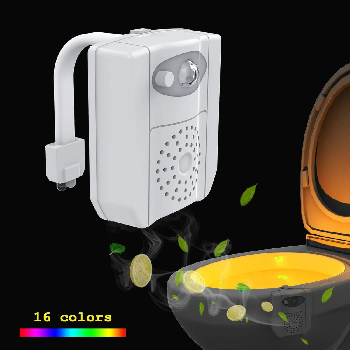 Motion Activated LED Toilet Night Light/ UV Sterilizer