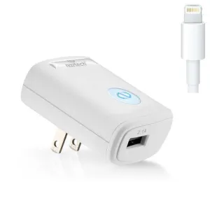 Naztech 2.1A Lightning 8 pin Travel Charger White (#N210-12206)