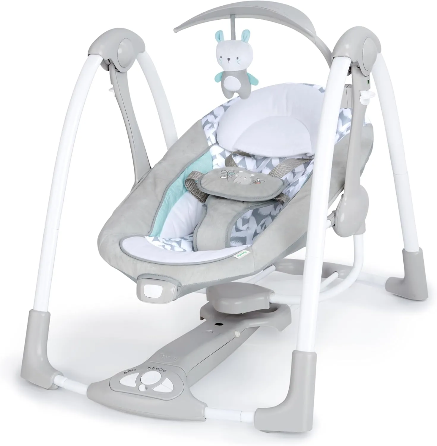 NEW Ingenuity ConvertMe Swing-2-Seat - Raylan - Battery-Saving Portable Swing